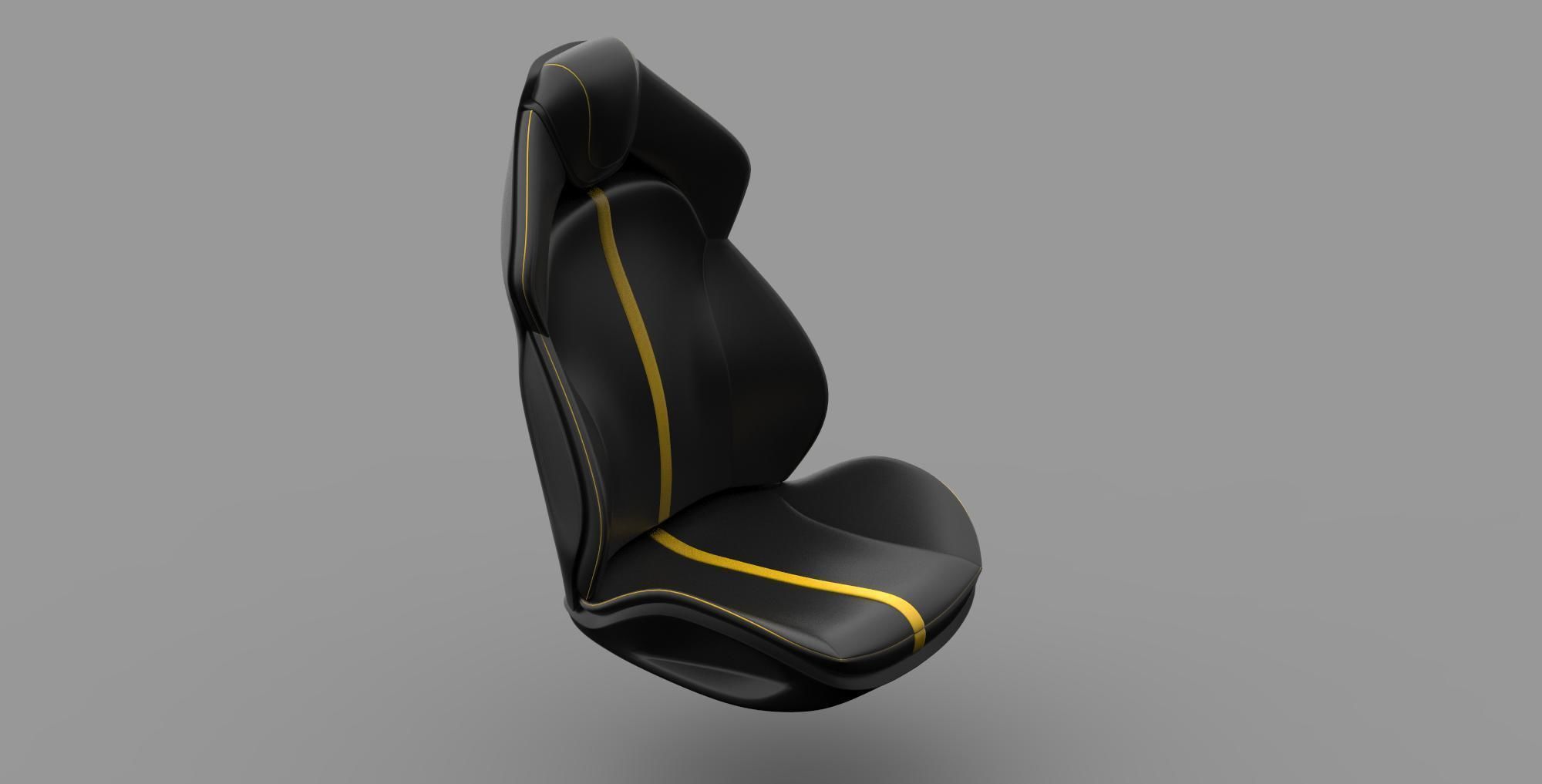 car seat 3D model_2
