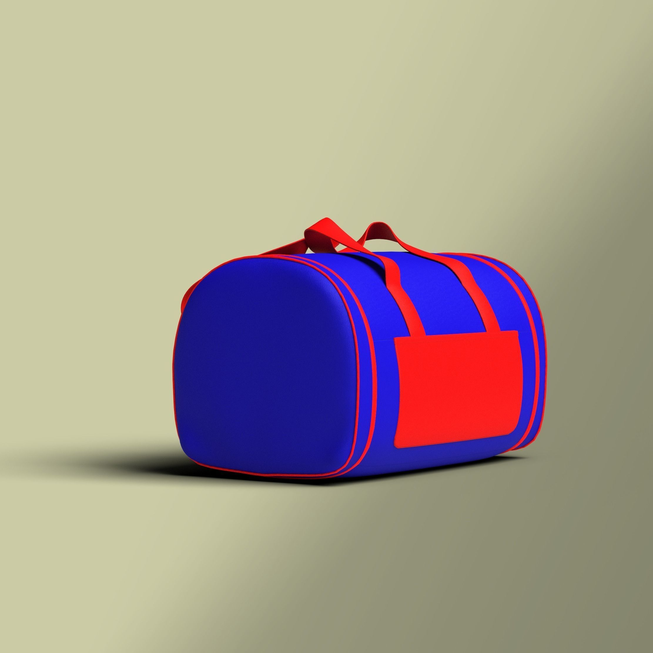 Travel Gym Bag Clo3d Marvelous Designer duffle 3D model CGTrader