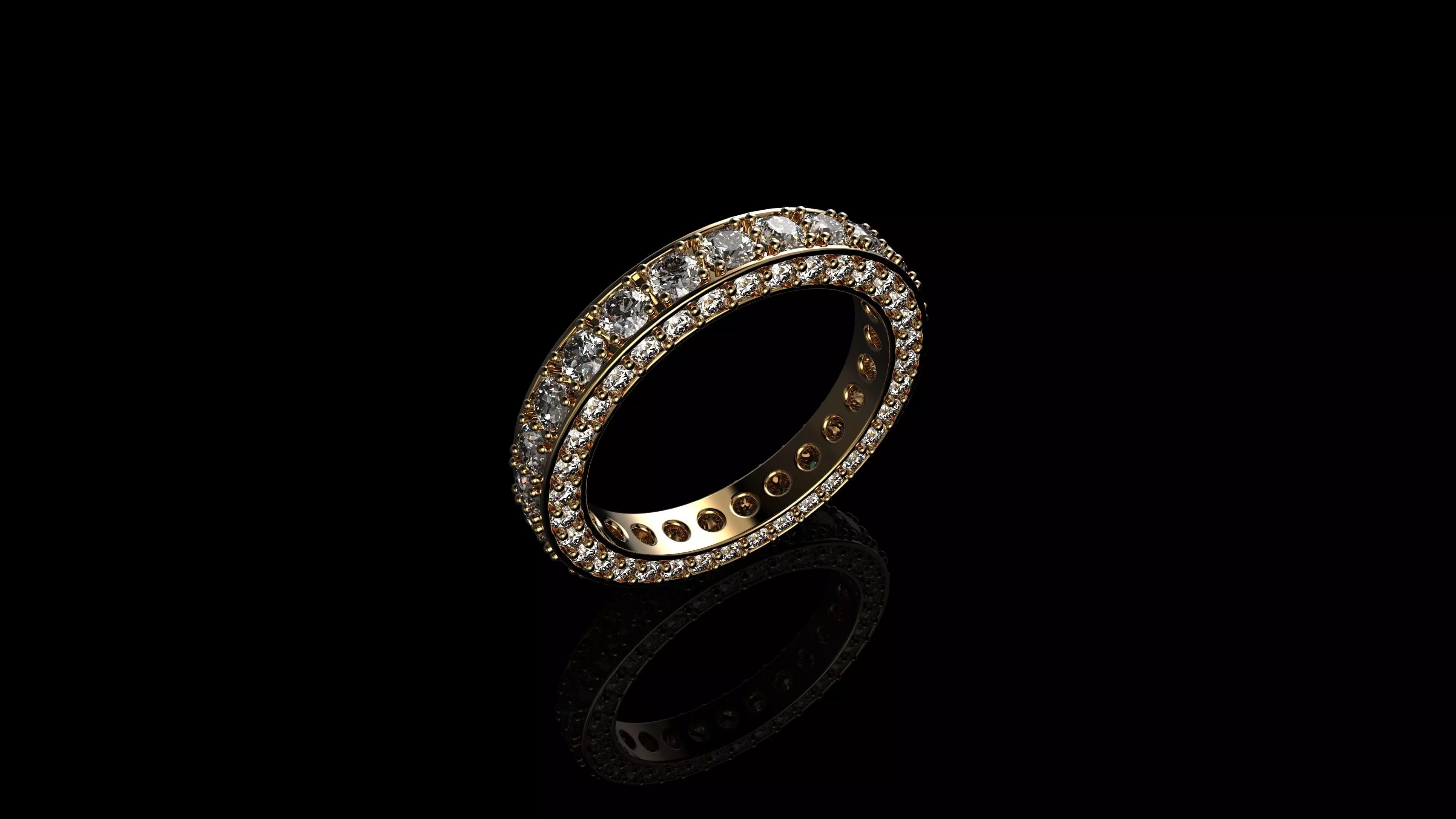 Diamond Engagement Rings 3D print model_0