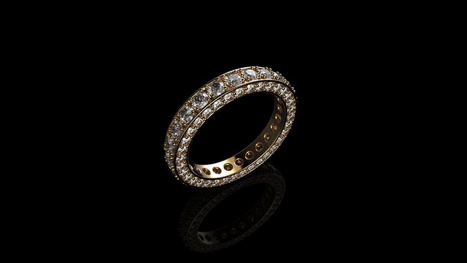Diamond Engagement Rings 3D print model