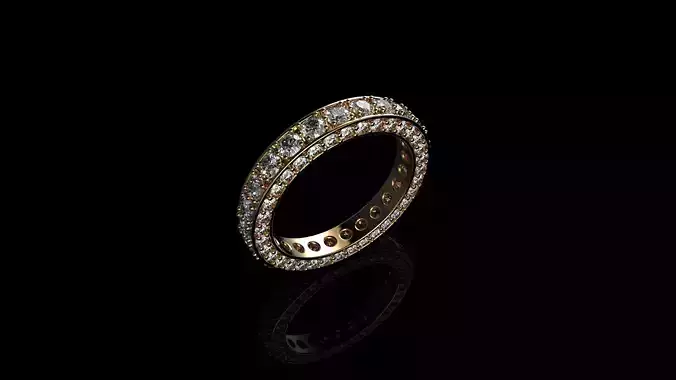 Diamond Engagement Rings 3D print model