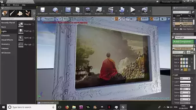 Painting Pack White Gilded Frames