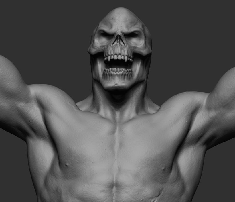 Skeletor Body Printable 3D print model_3