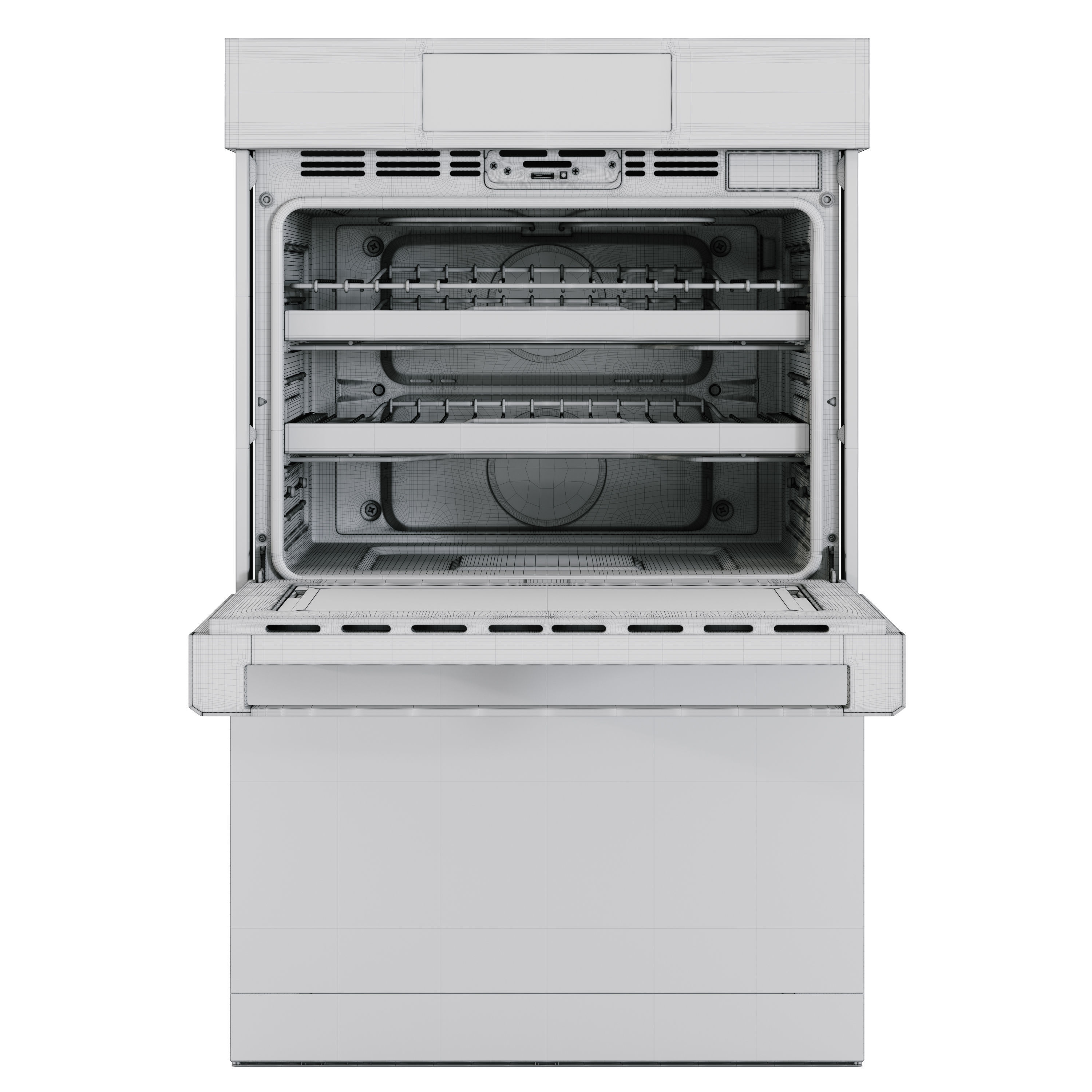 Double Wall Oven - Hyper detailed 3D model_7