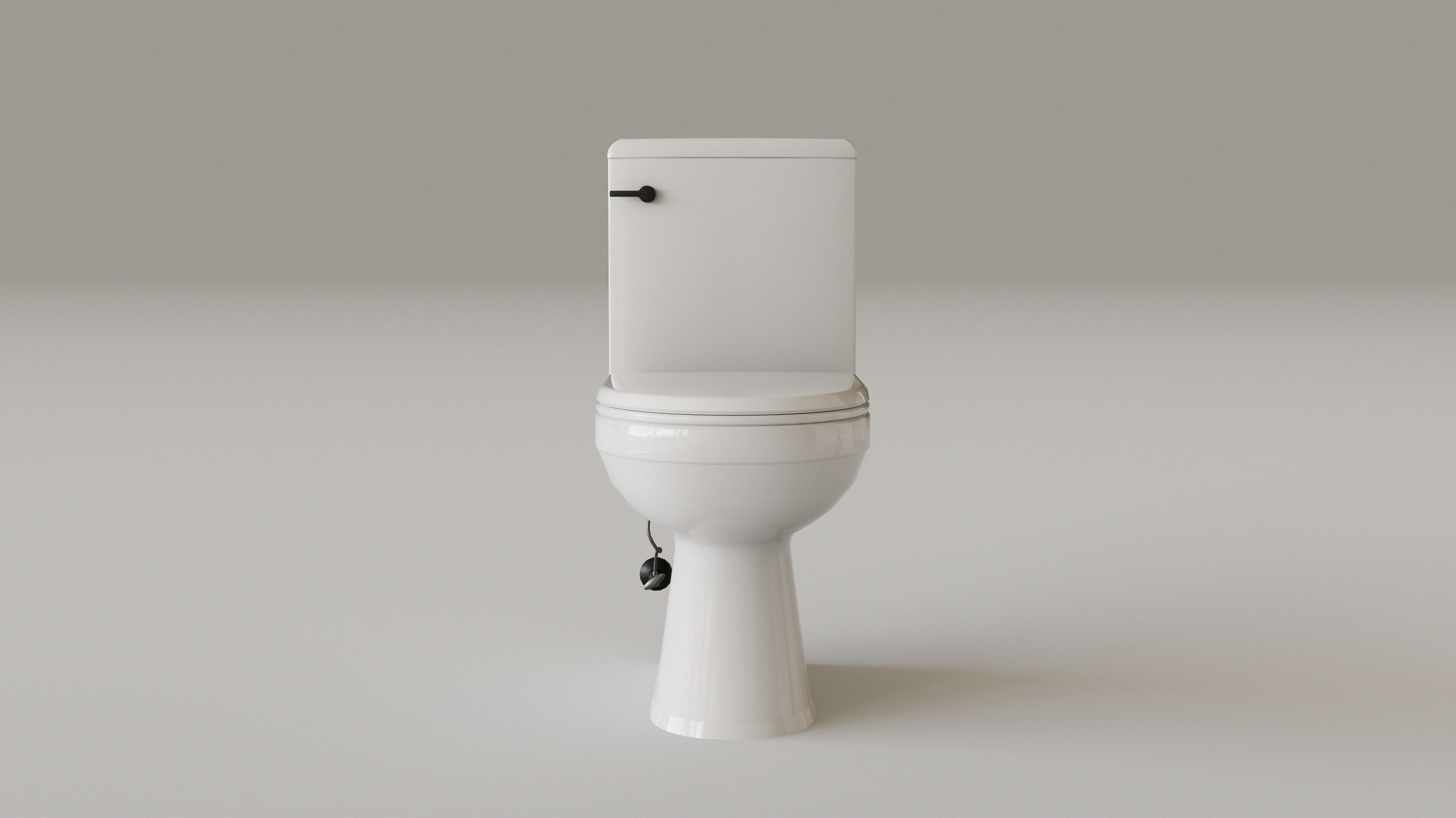 Dark Bathroom Set Low-poly 3D model_25