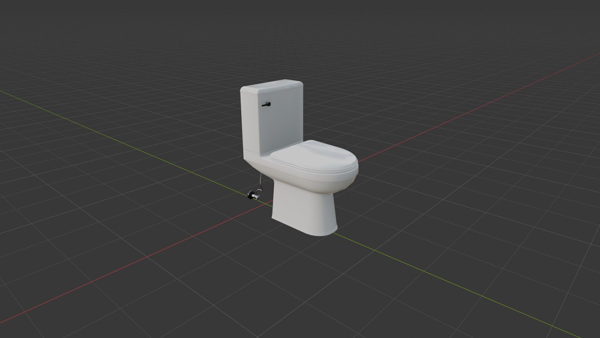 Dark Bathroom Set Low-poly 3D model_38