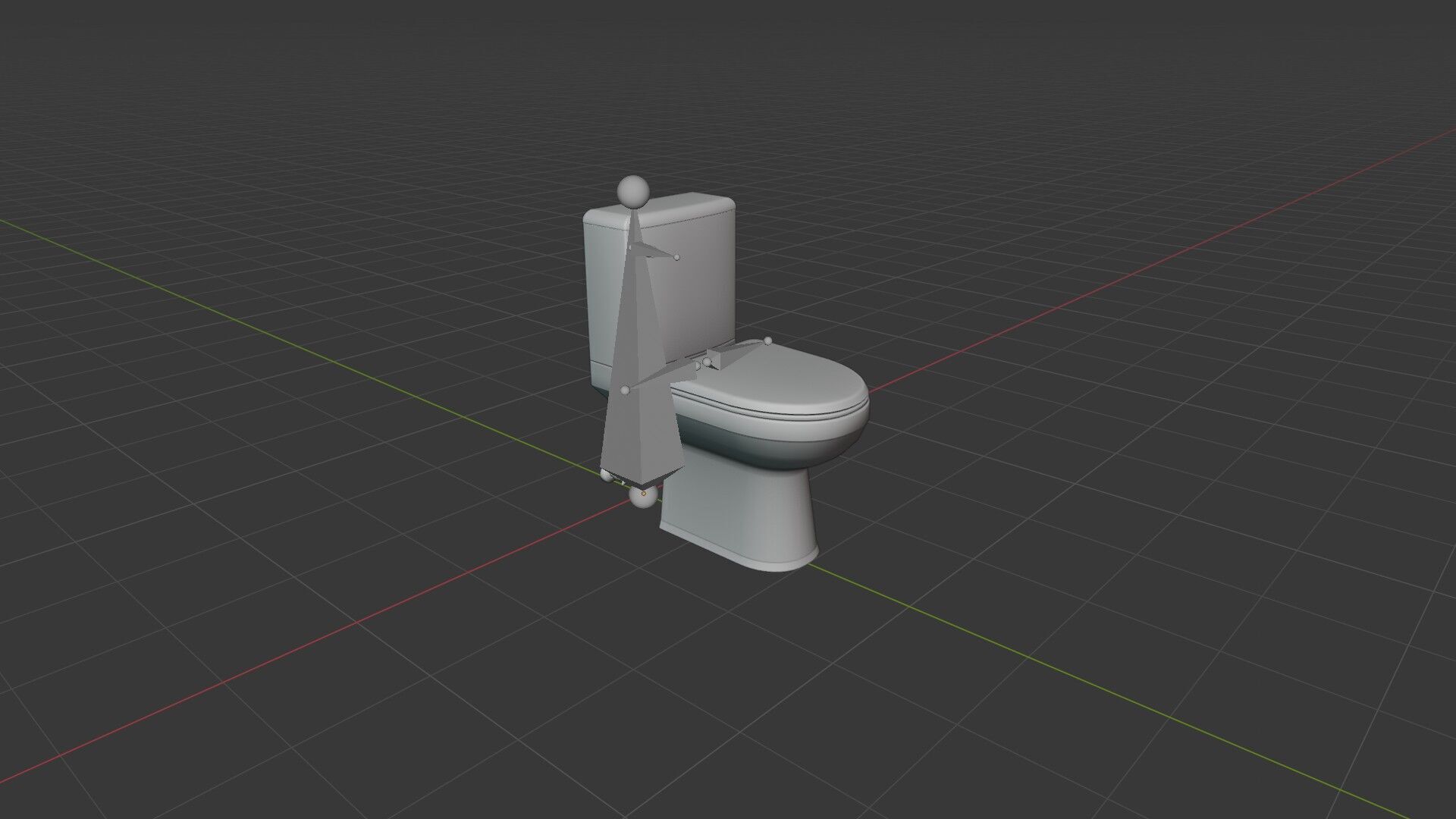 Dark Bathroom Set Low-poly 3D model_39