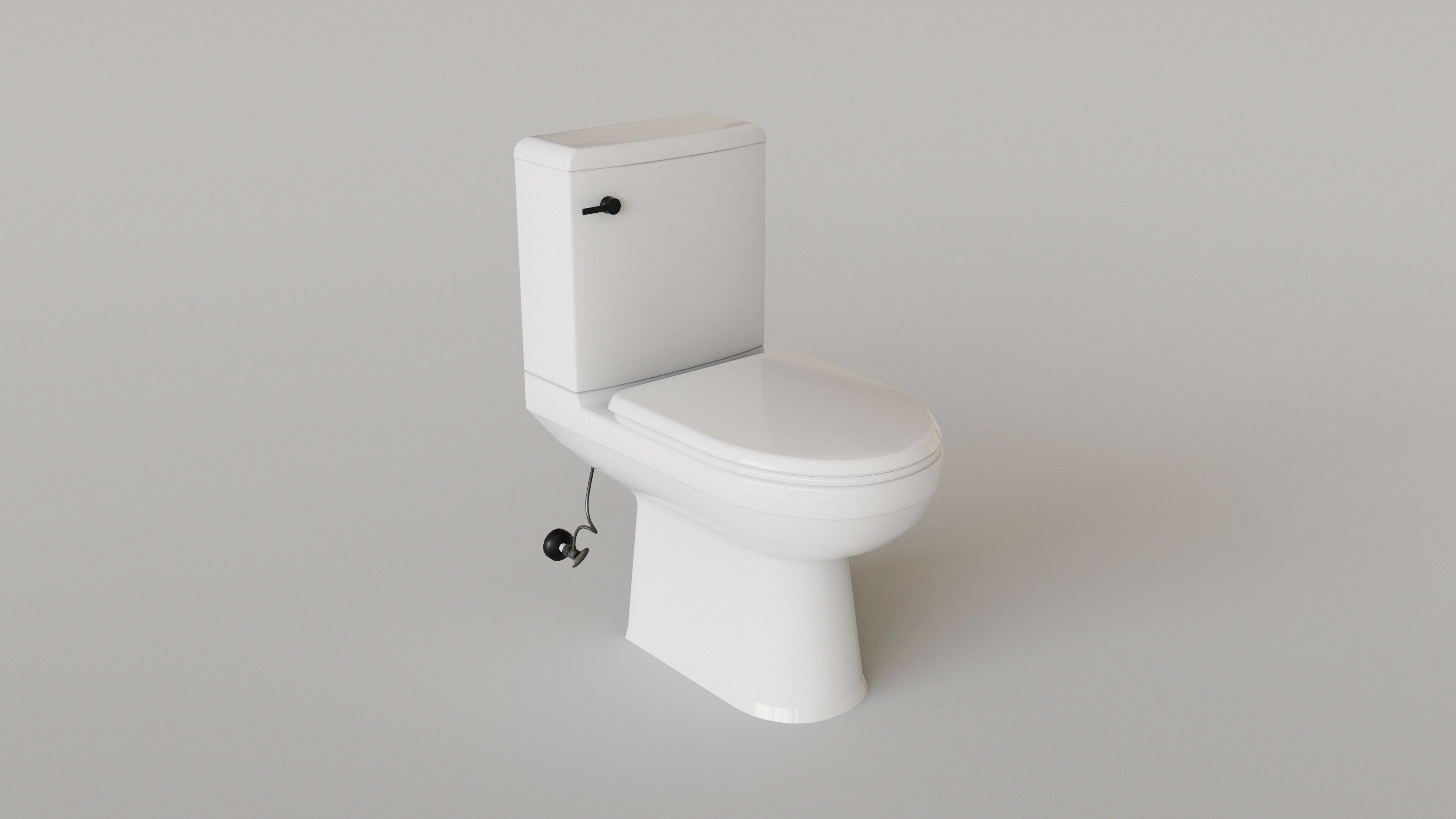 Dark Bathroom Set Low-poly 3D model_21