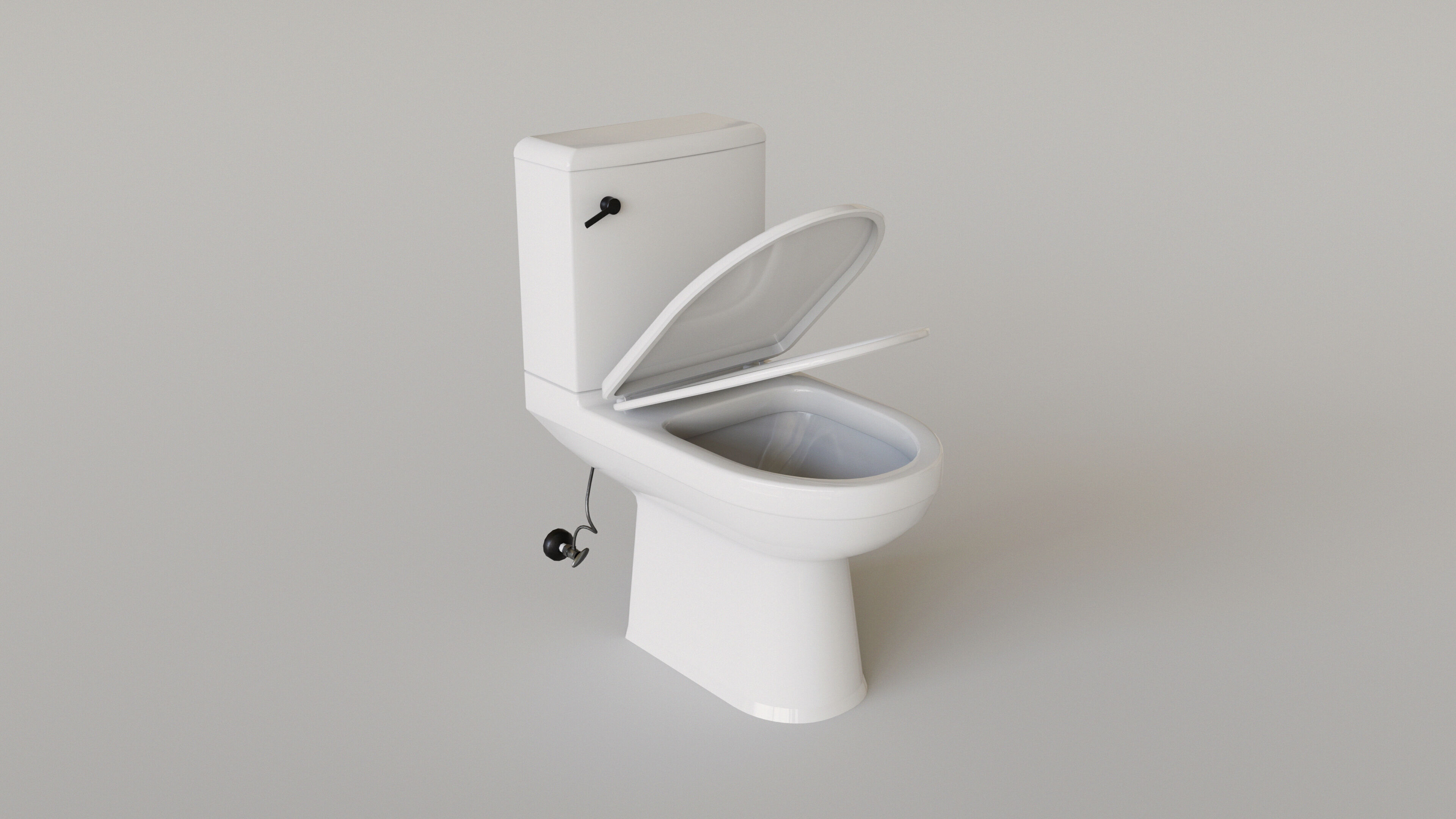 Dark Bathroom Set Low-poly 3D model_22