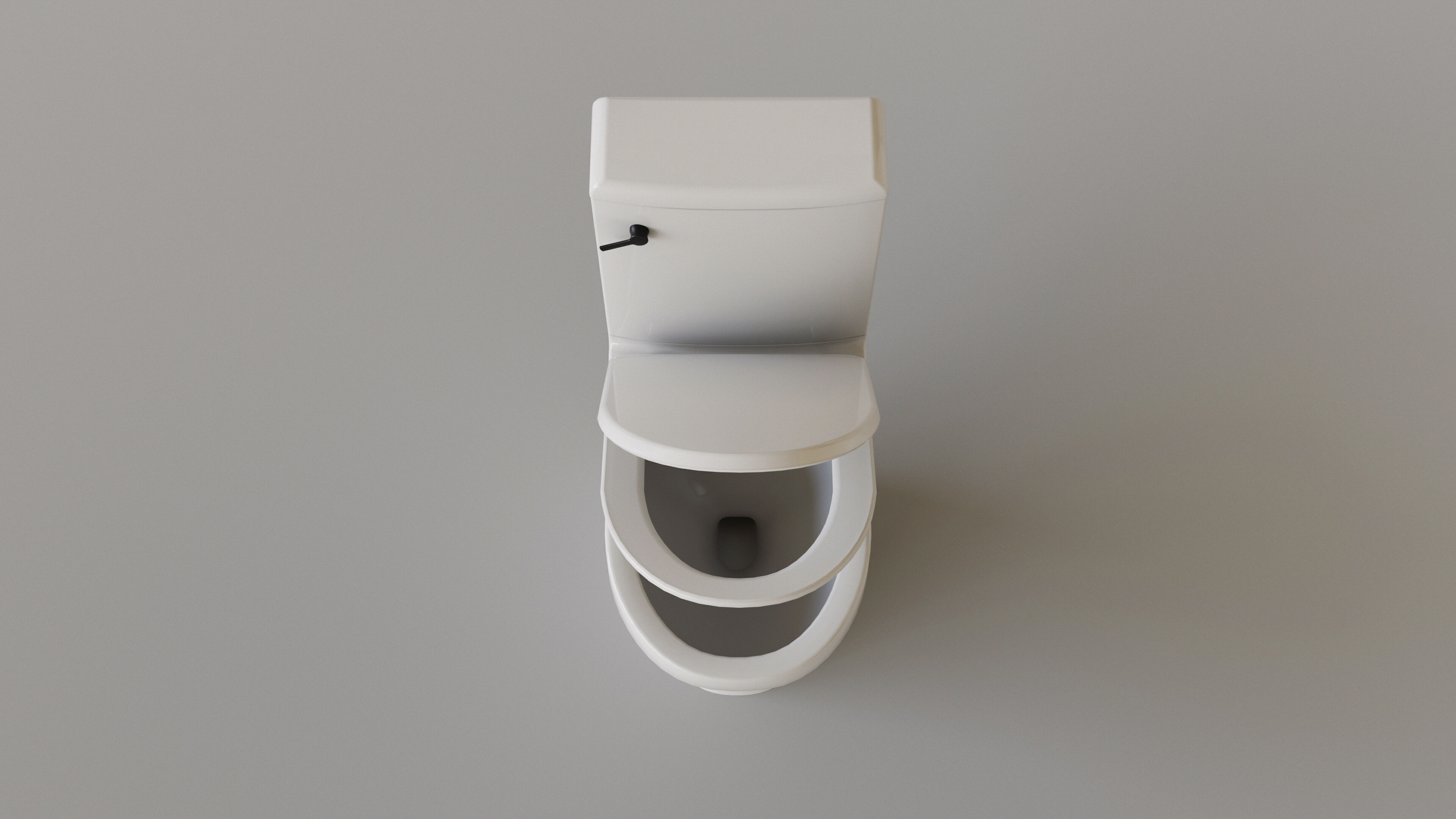 Dark Bathroom Set Low-poly 3D model_24