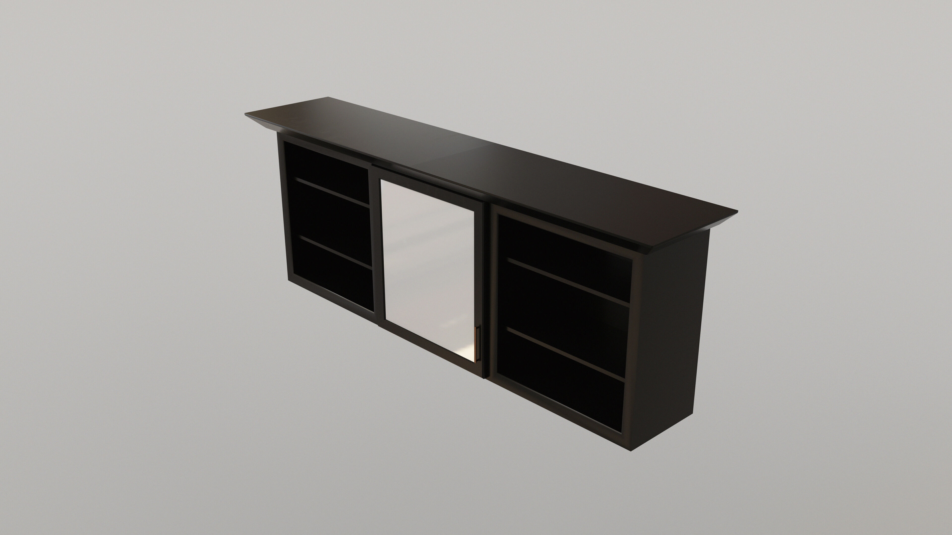 Dark Bathroom Set Low-poly 3D model_12