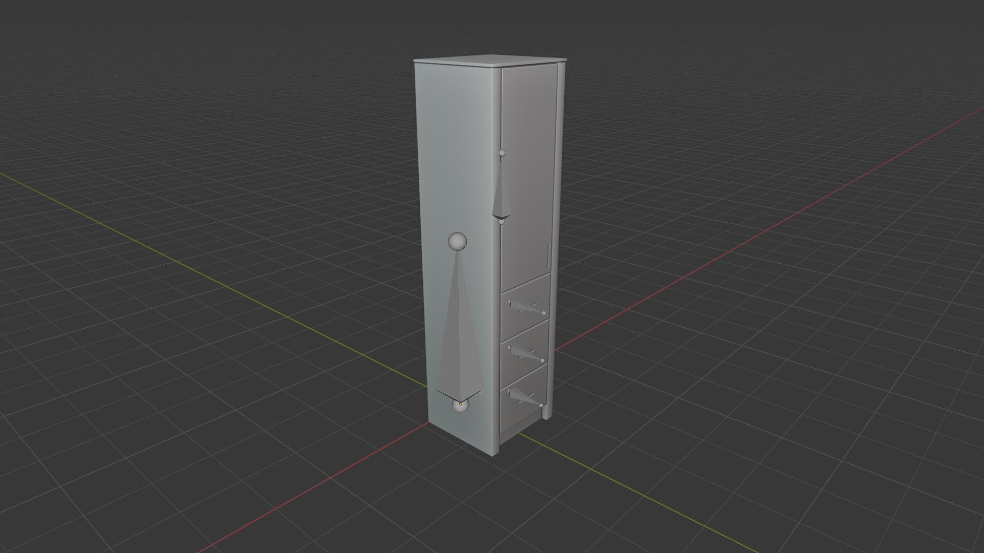 Dark Bathroom Set Low-poly 3D model_33