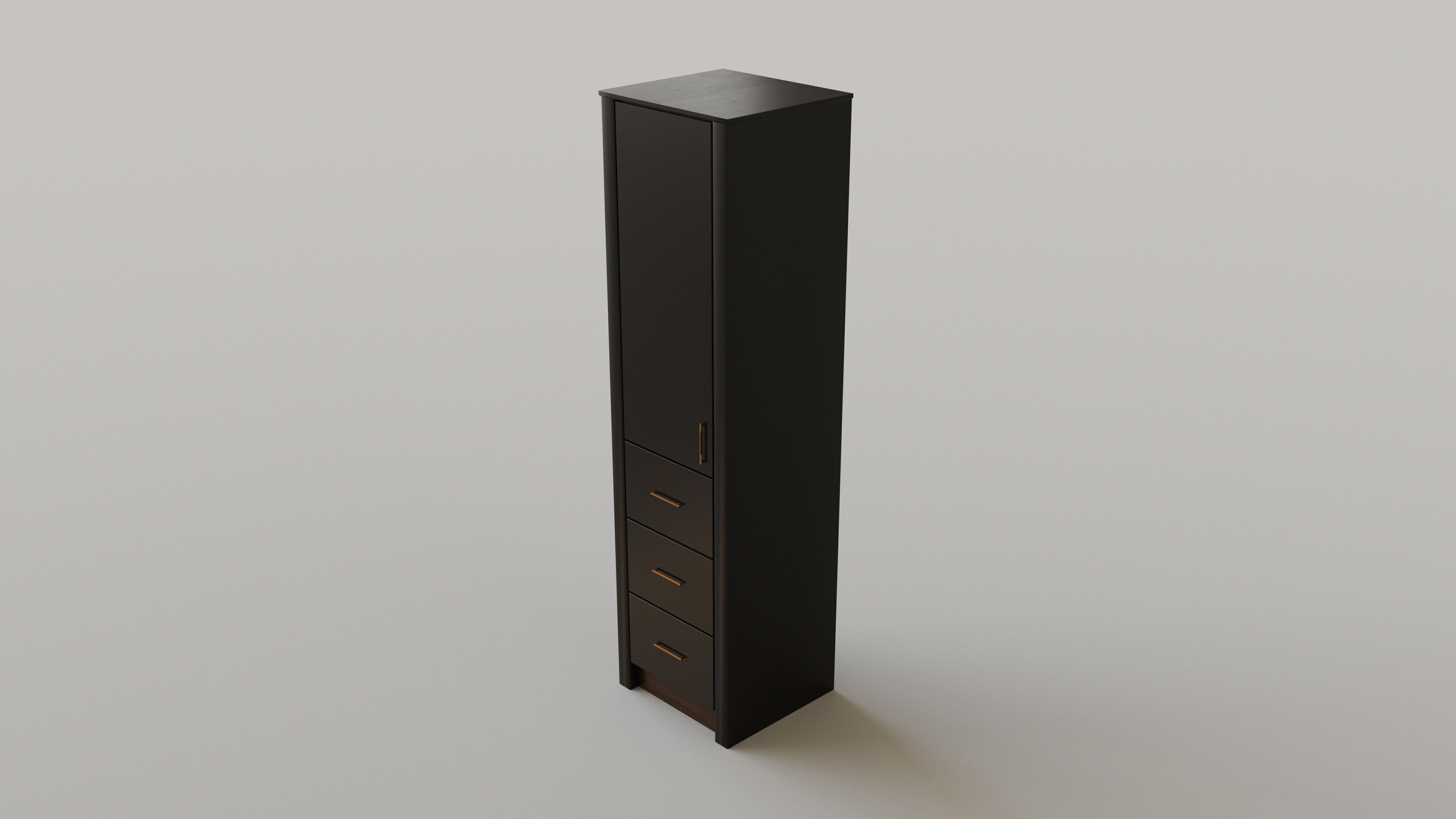 Dark Bathroom Set Low-poly 3D model_8