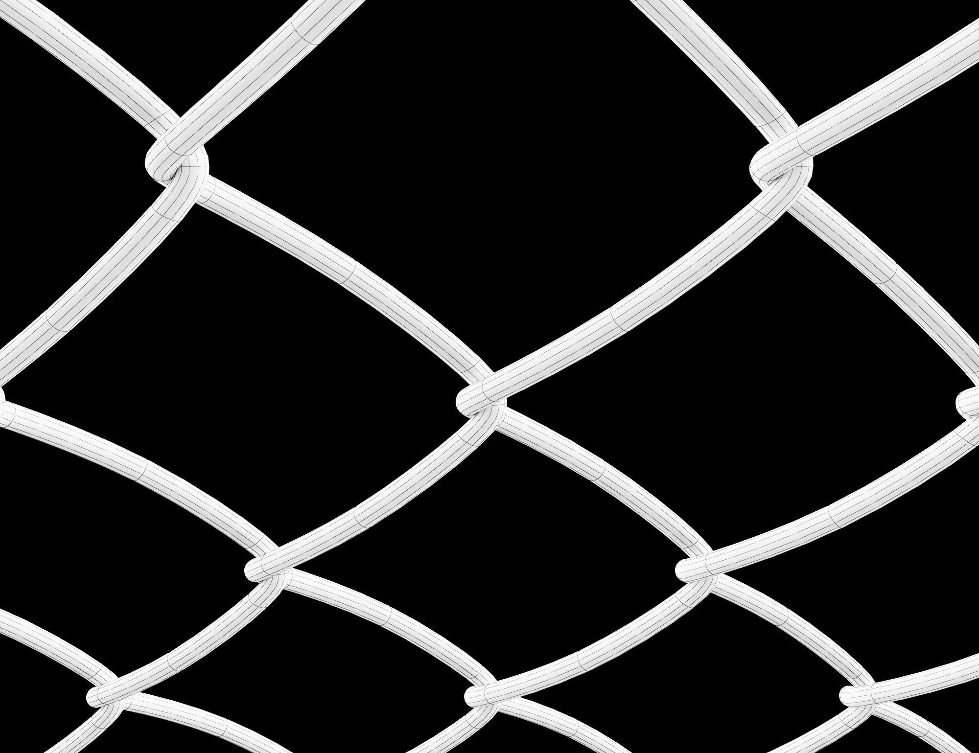Wire Fence 3D model_6