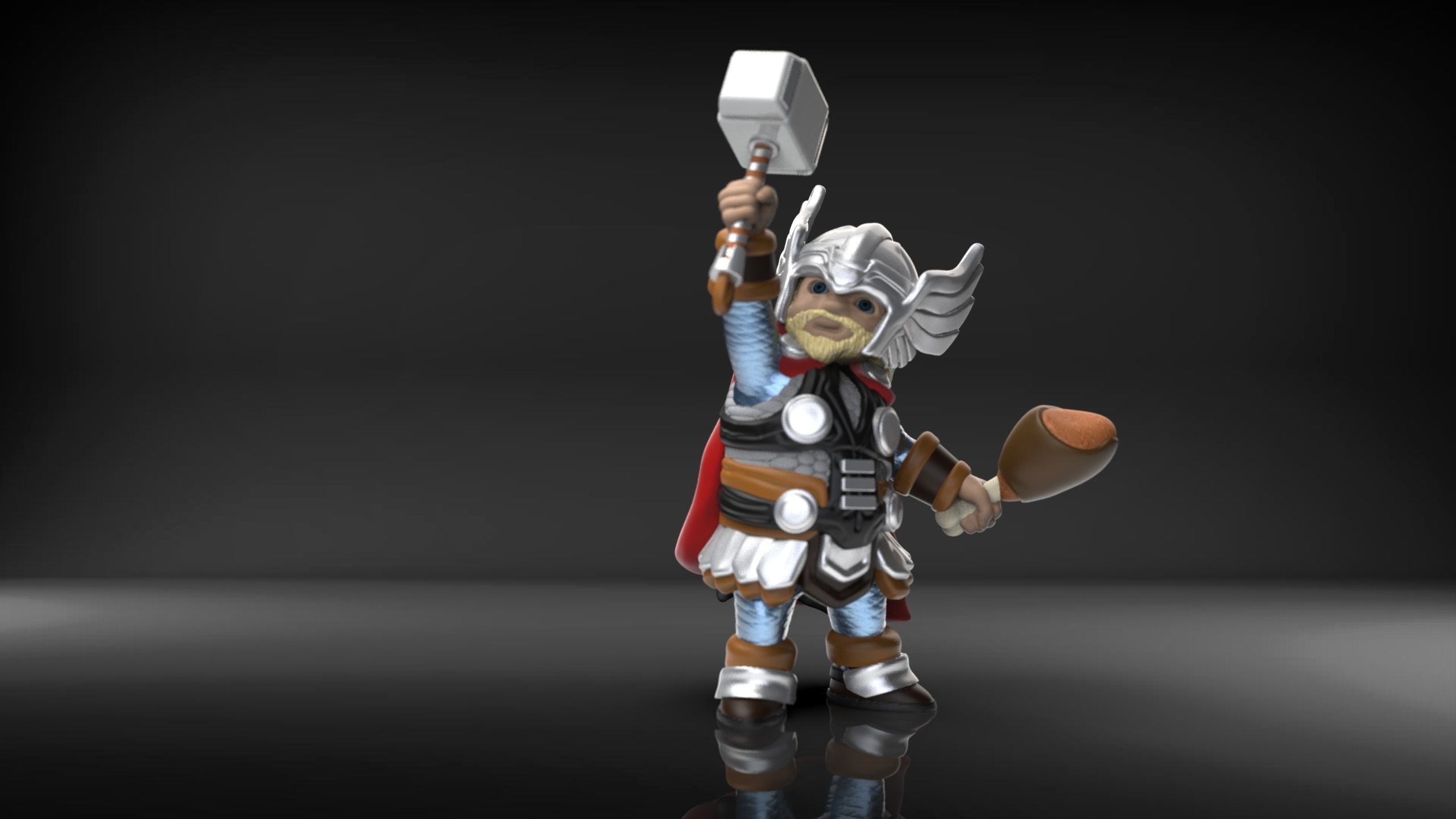 Chubby Thor 3D print model_1