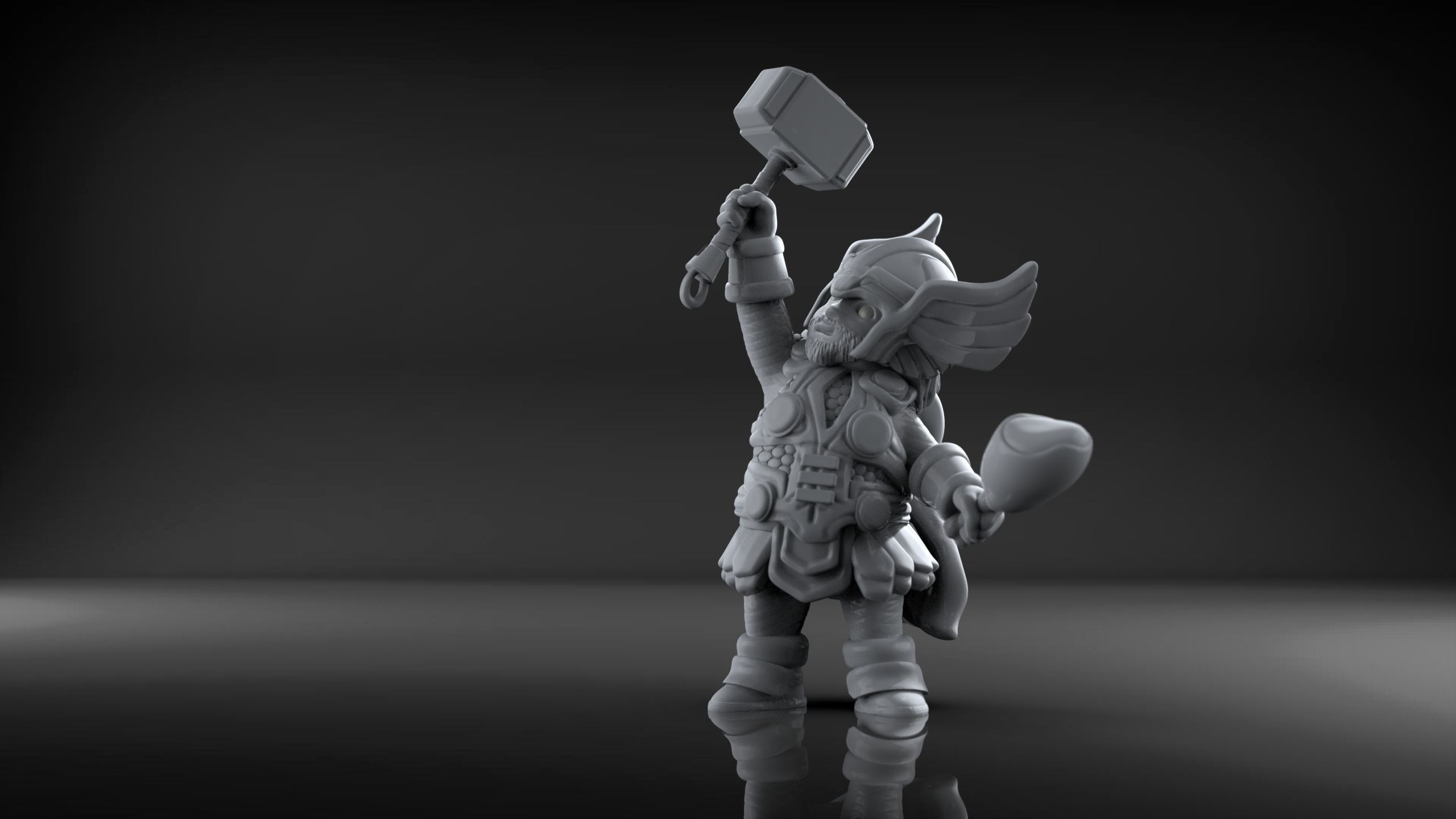 Chubby Thor 3D print model_4