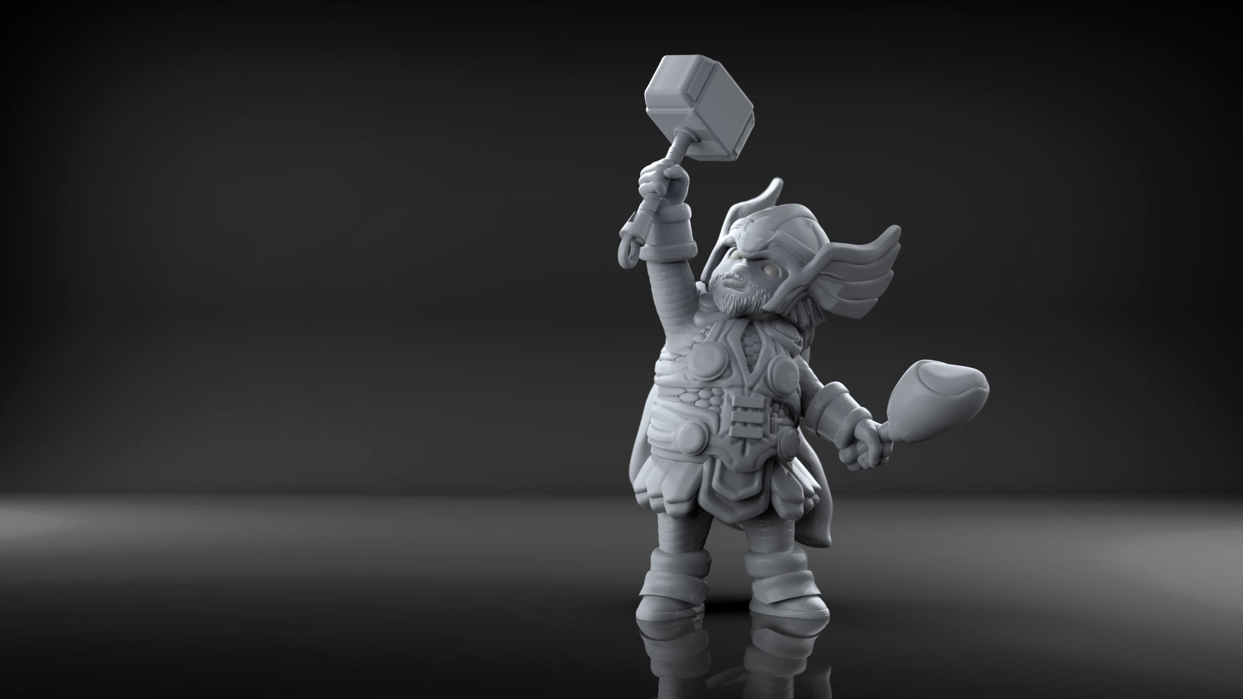 Chubby Thor 3D print model_5