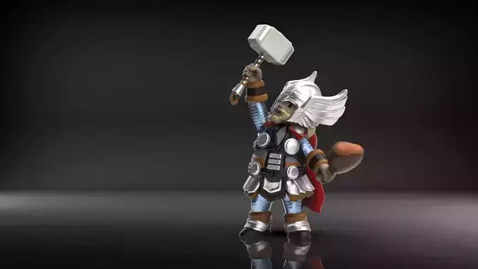 Chubby Thor 3D print model