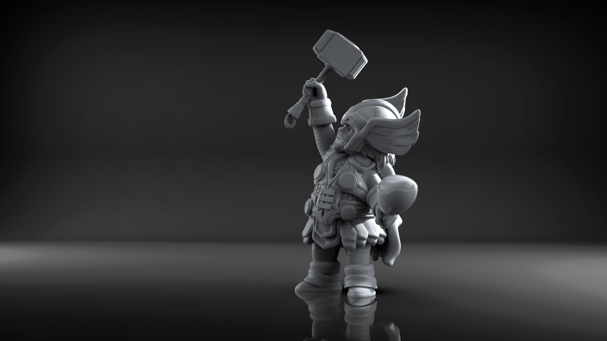 Chubby Thor 3D print model_6