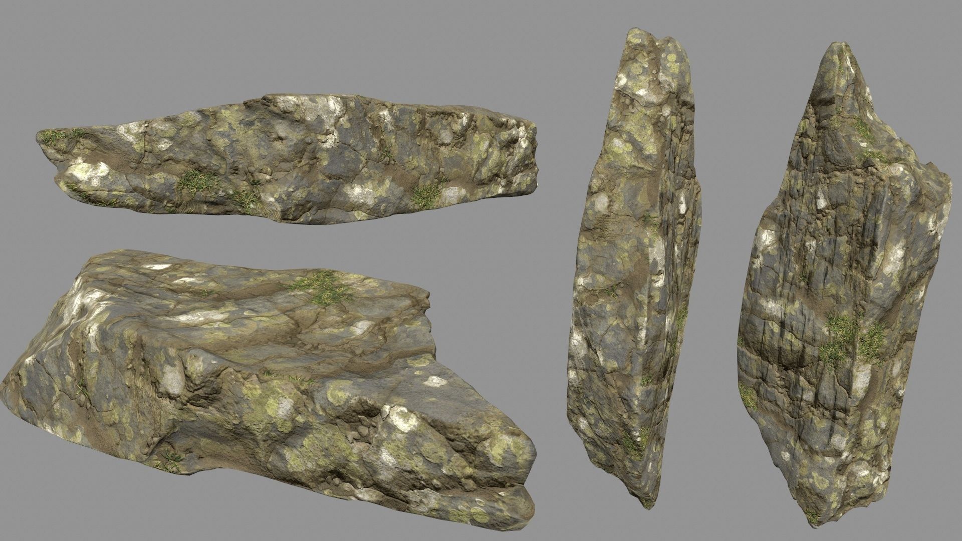 mossy rocks 3D model_21