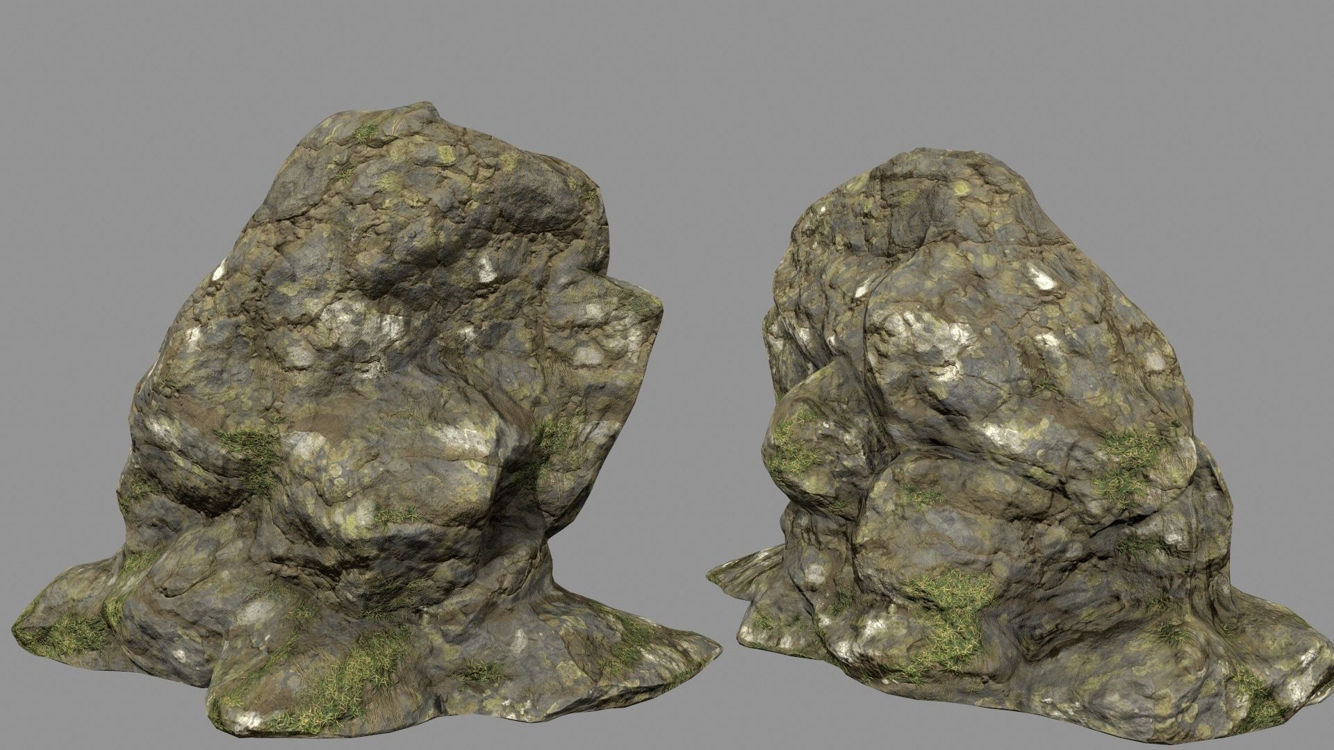 mossy rocks 3D model_17