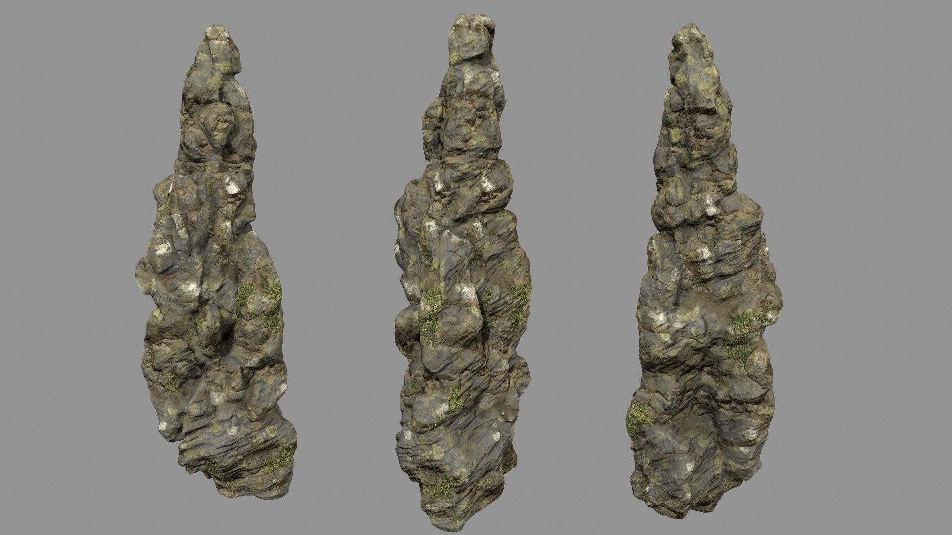 mossy rocks 3D model_15