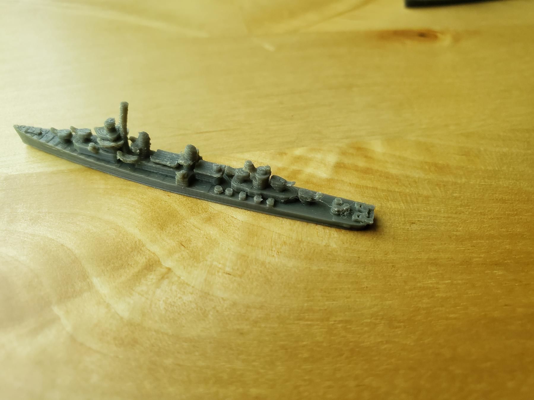 Fletcher Class Destroyer Warship 3D print model_8