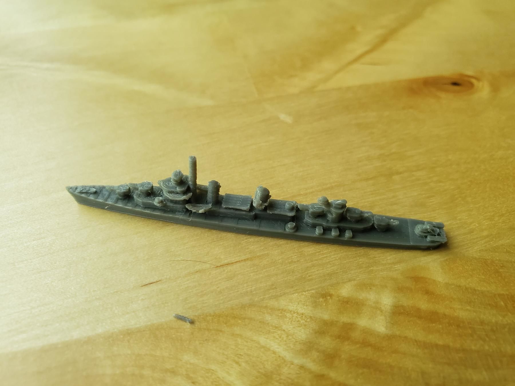 Fletcher Class Destroyer Warship 3D print model_13