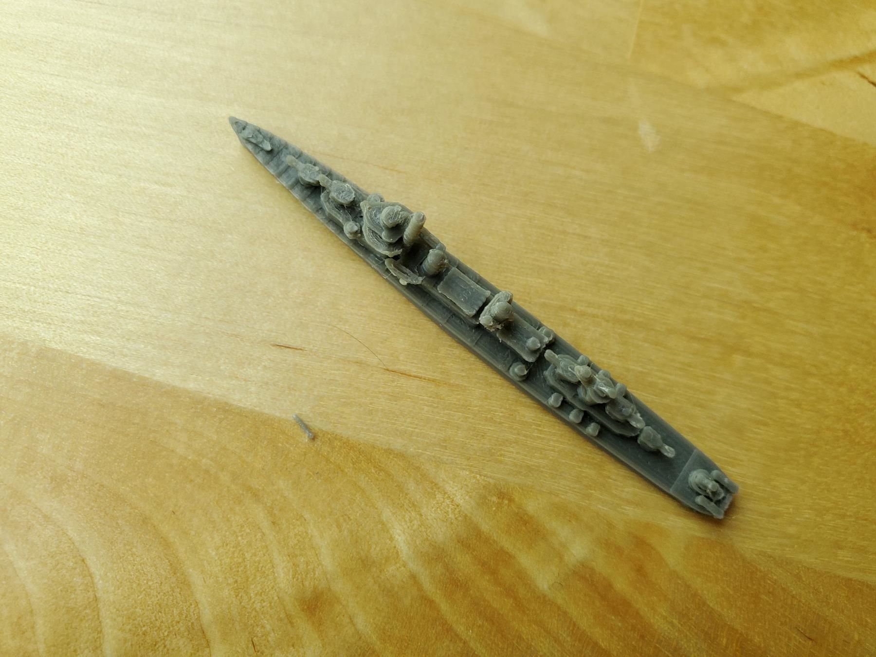 Fletcher Class Destroyer Warship 3D print model_15