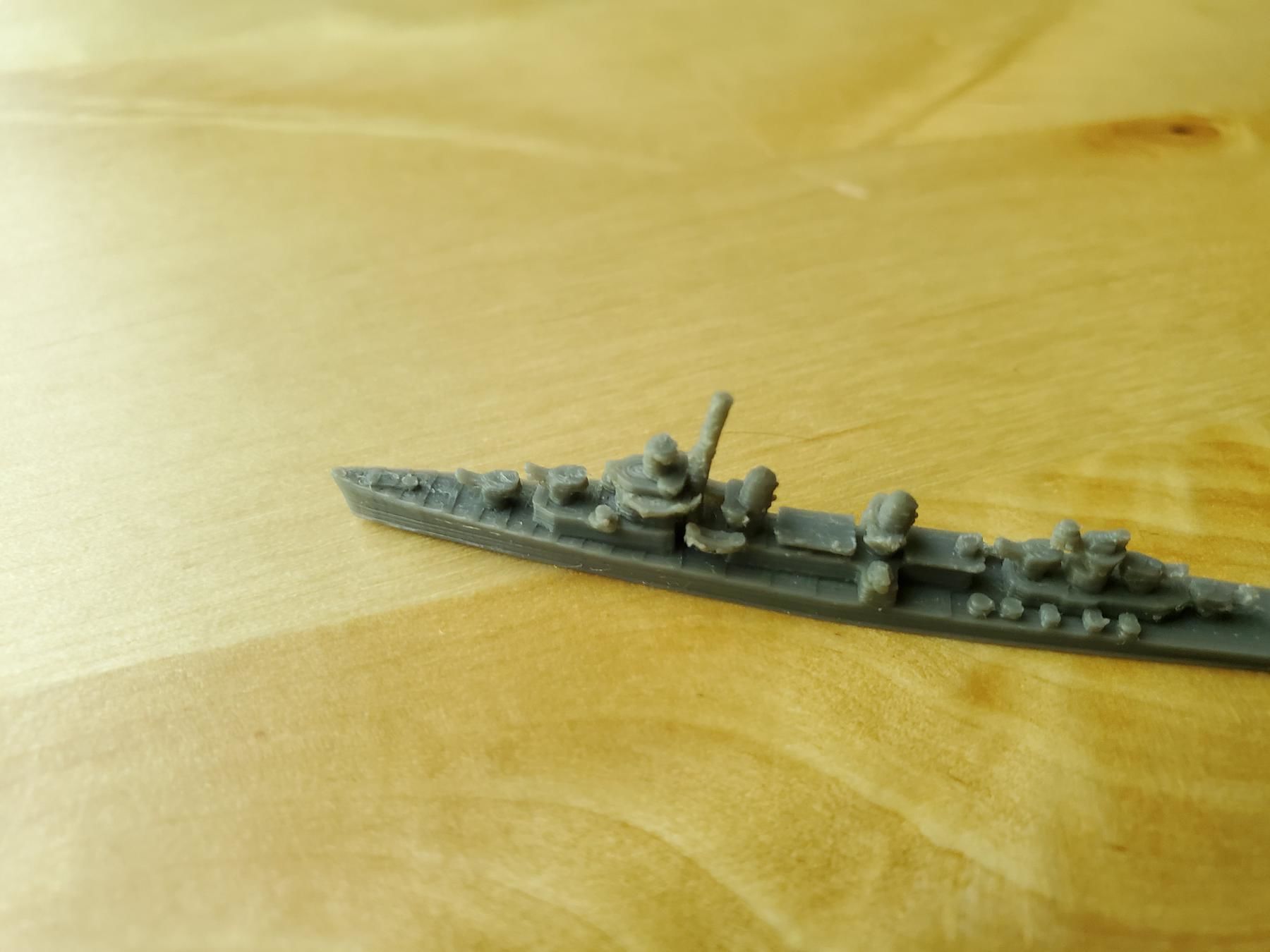 Fletcher Class Destroyer Warship 3D print model_10
