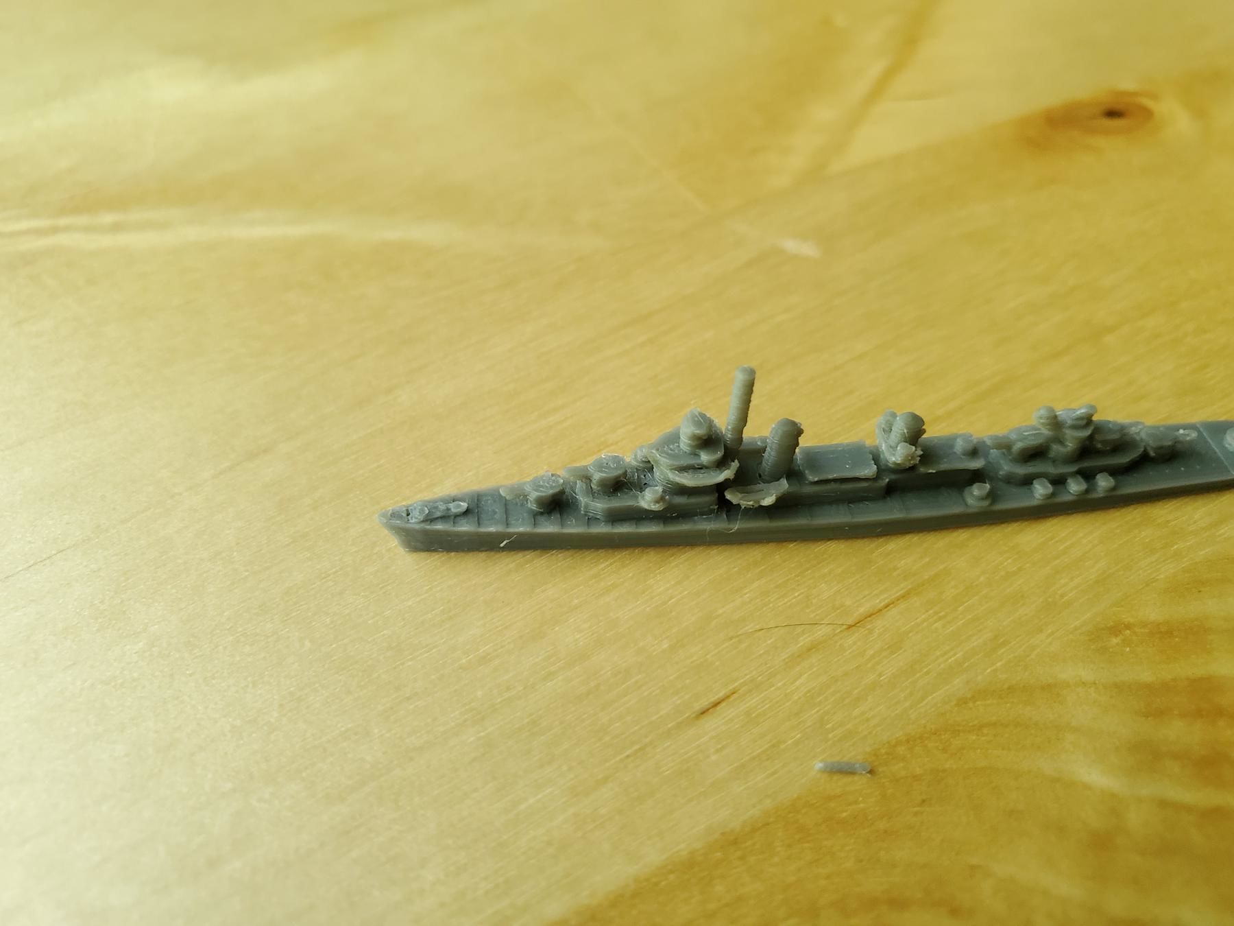 Fletcher Class Destroyer Warship 3D print model_14