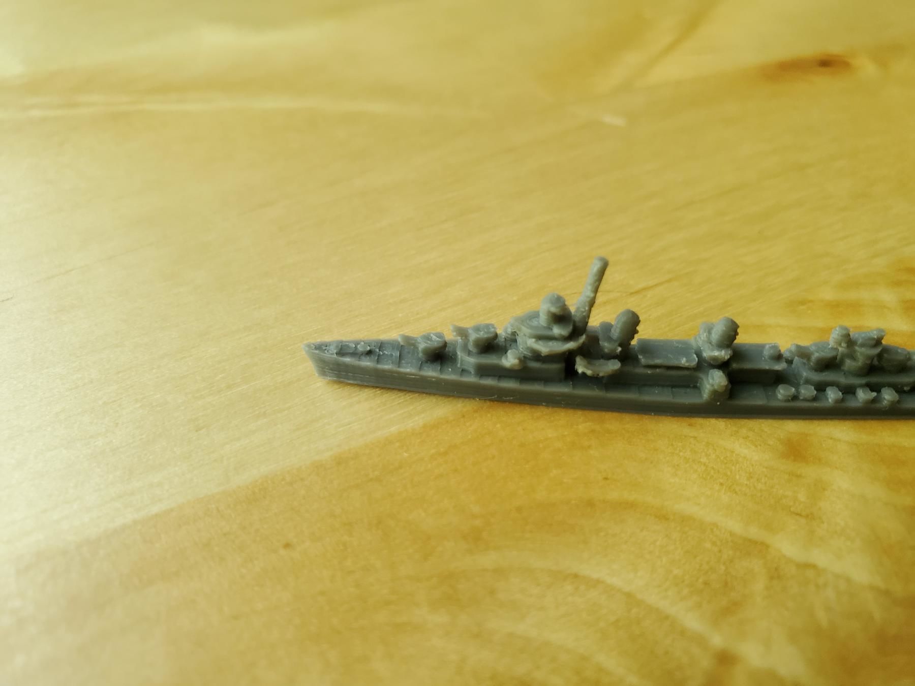 Fletcher Class Destroyer Warship 3D print model_11