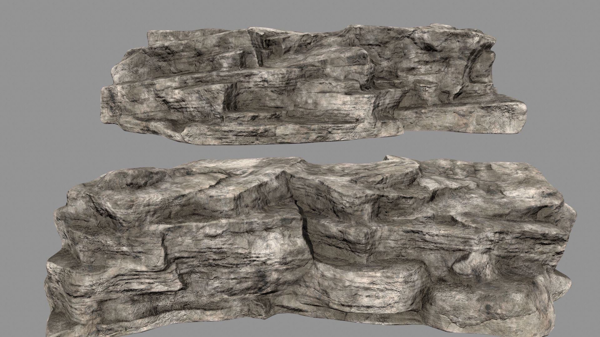 desert rocks Low-poly 3D model_24