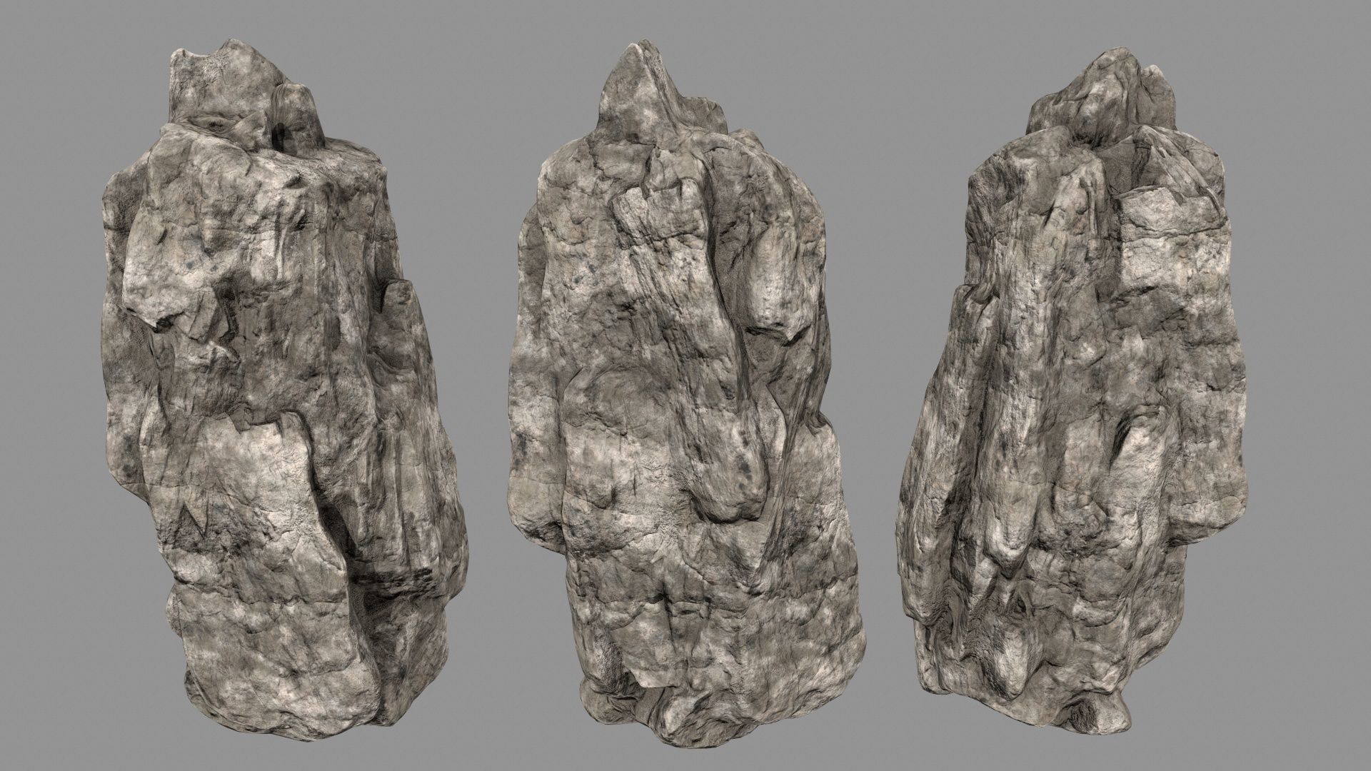 desert rocks Low-poly 3D model_13