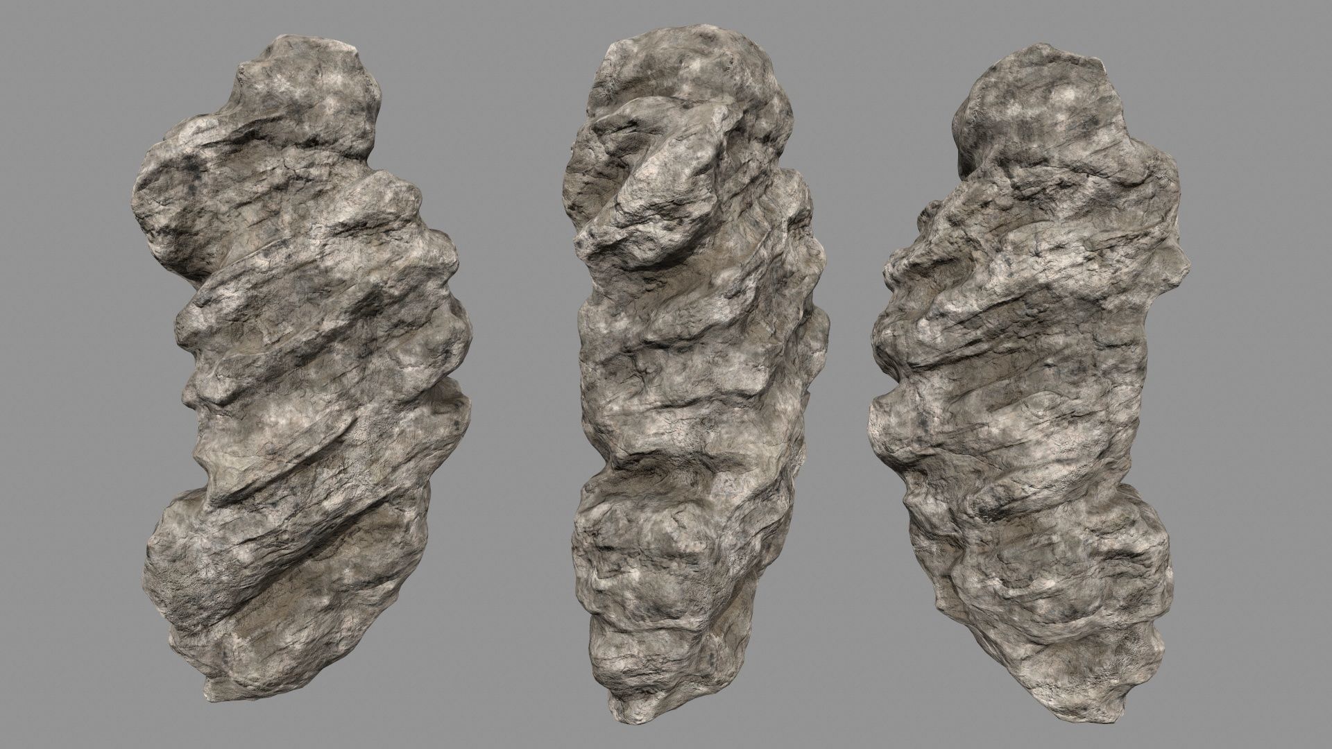 desert rocks Low-poly 3D model_11