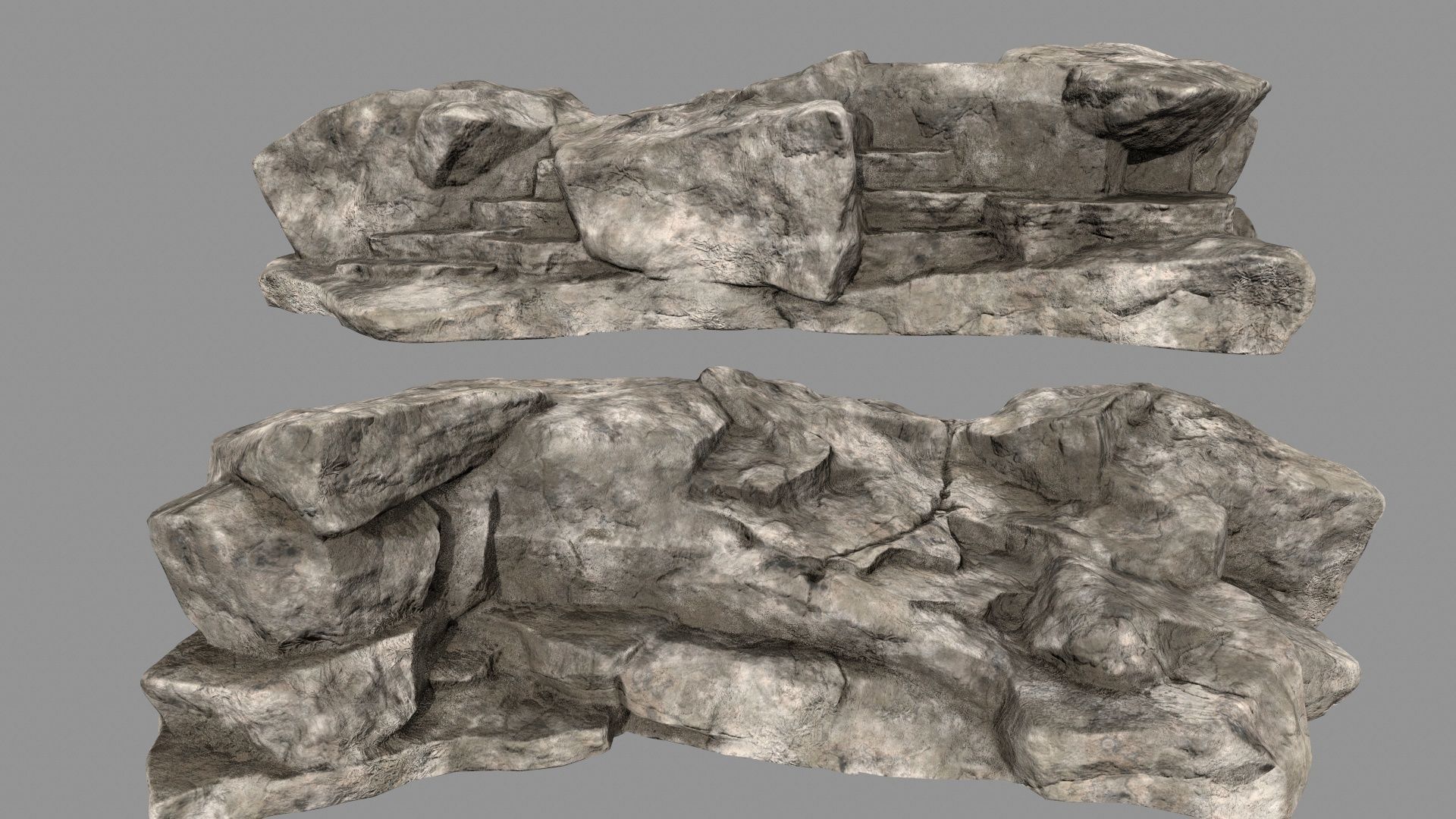 desert rocks Low-poly 3D model_22