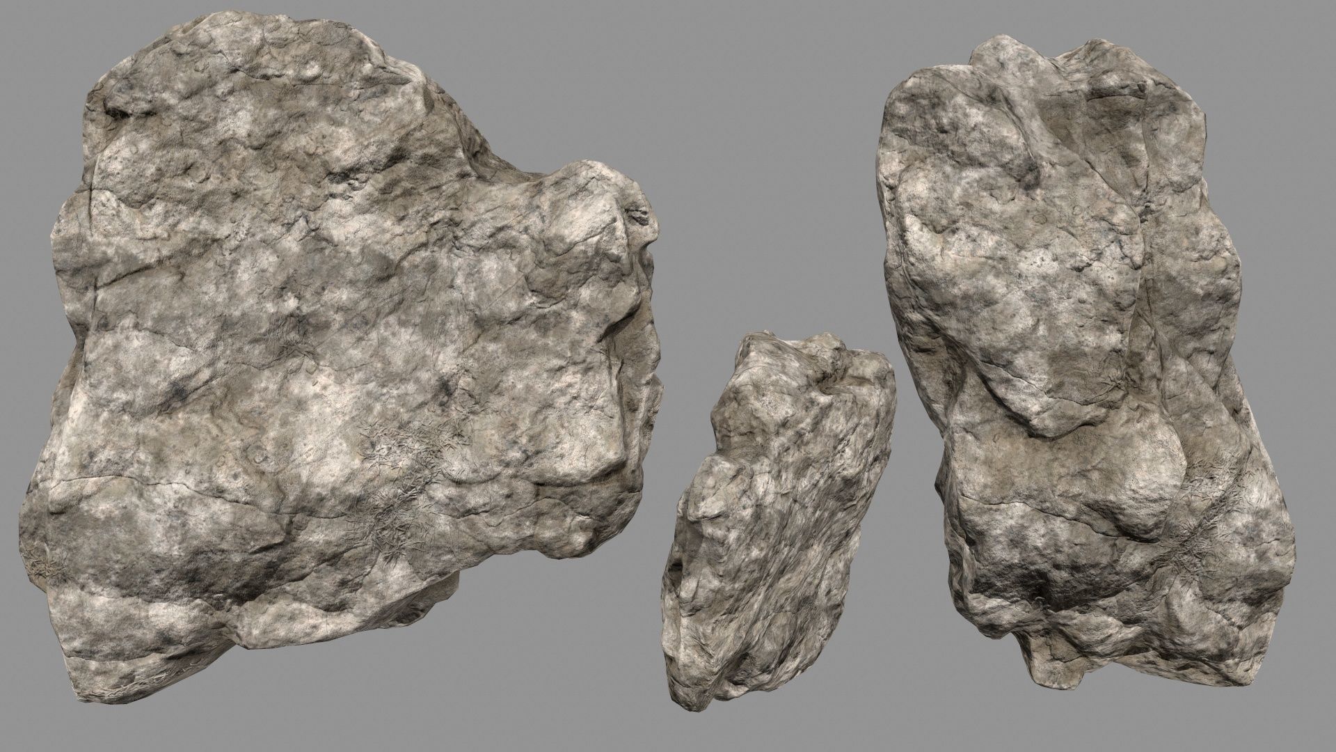 desert rocks Low-poly 3D model_18