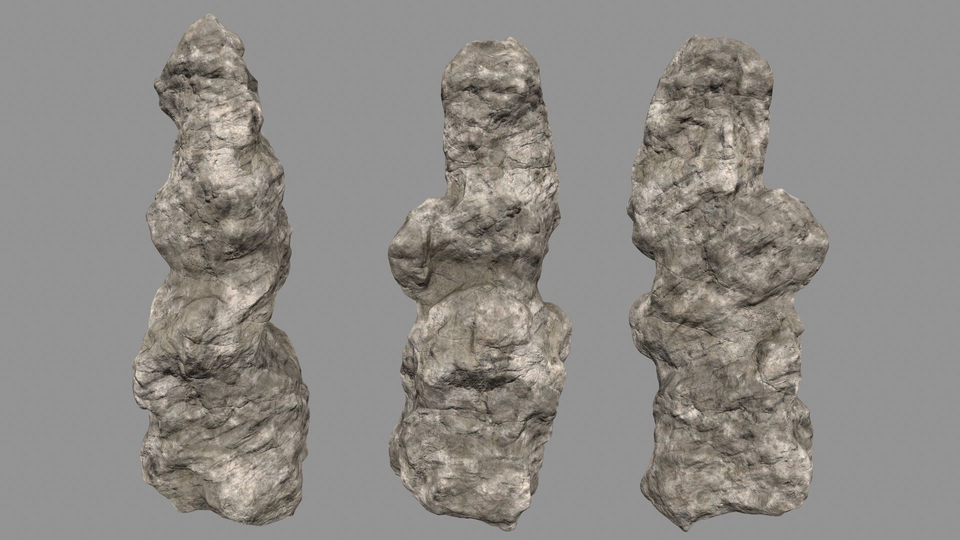 desert rocks Low-poly 3D model_10