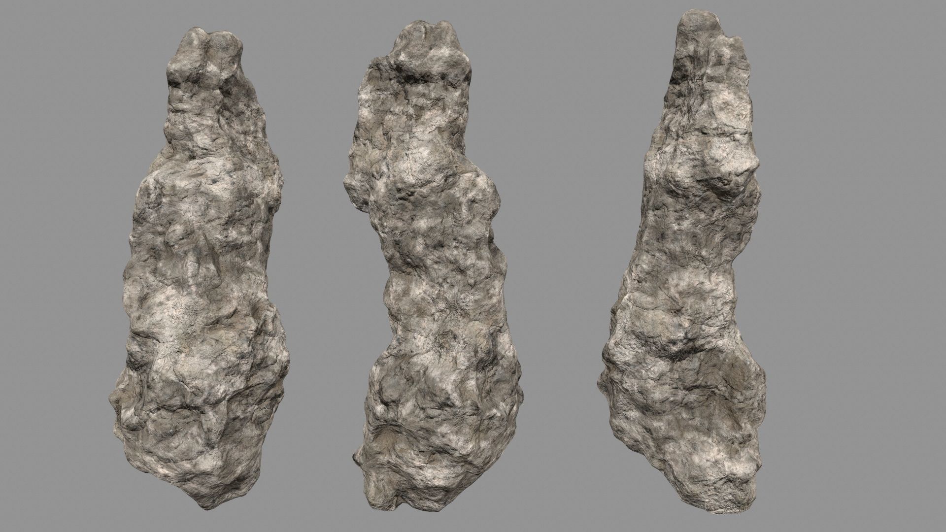 desert rocks Low-poly 3D model_9