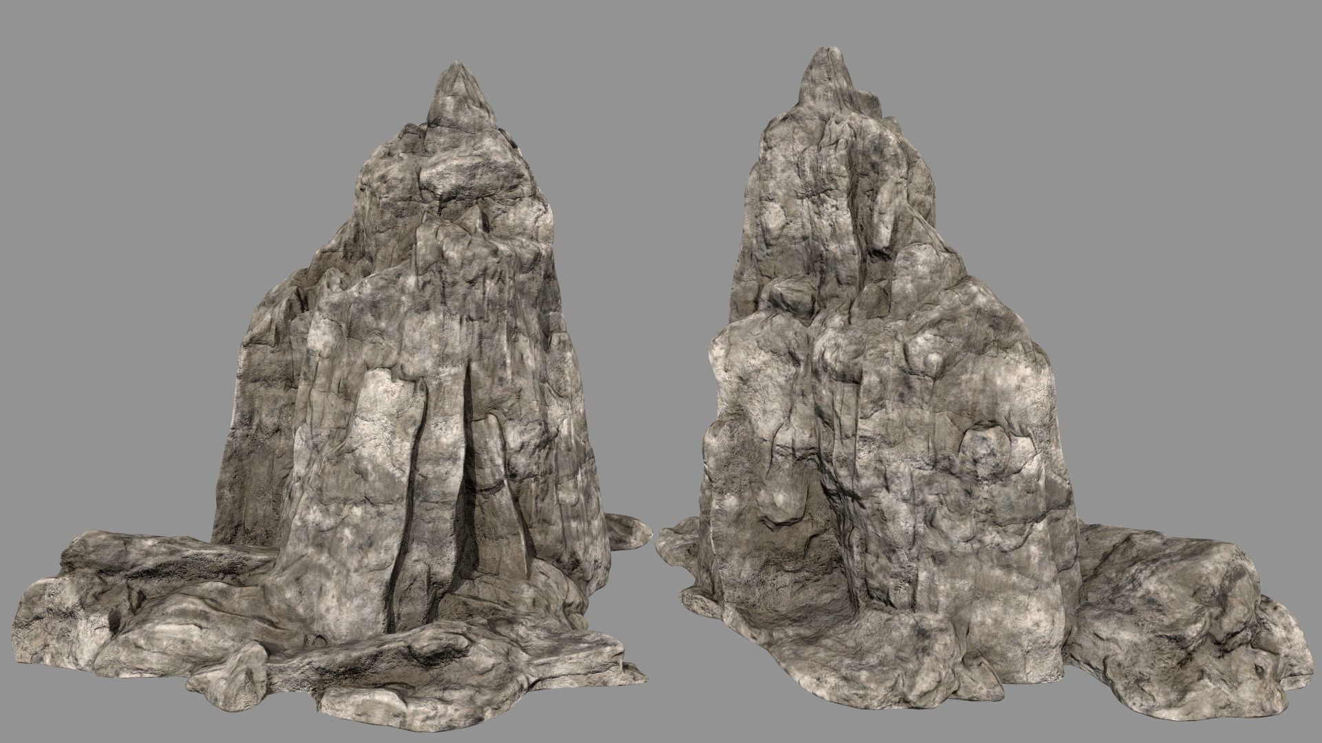 desert rocks Low-poly 3D model_16