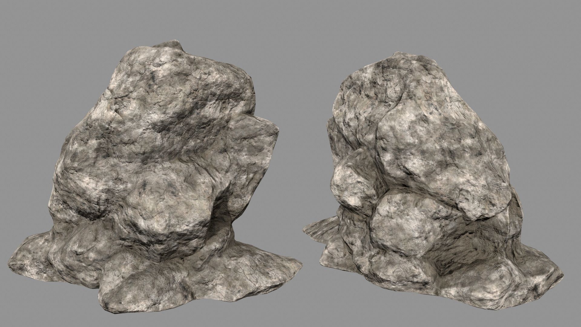 desert rocks Low-poly 3D model_15