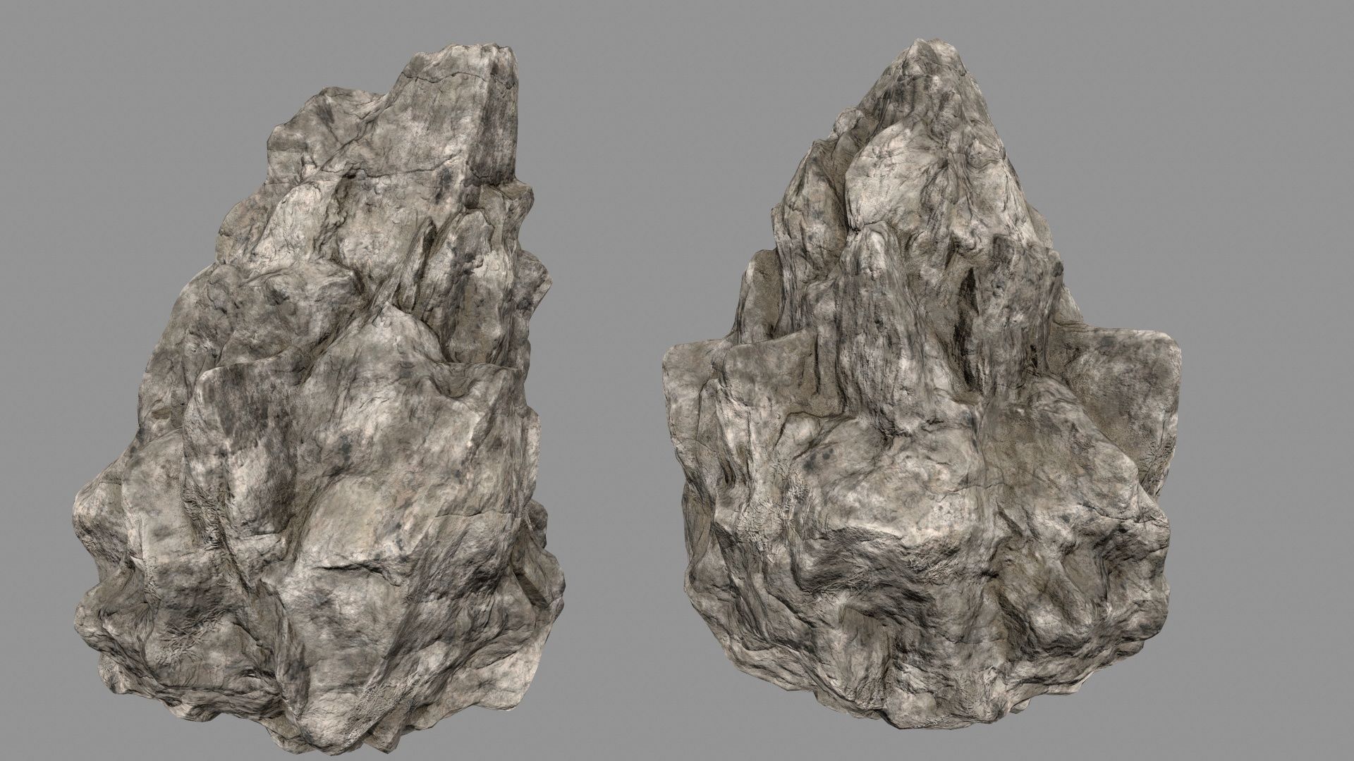 desert rocks Low-poly 3D model_7