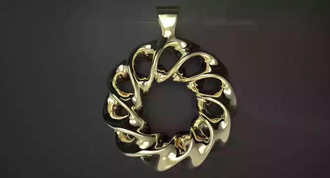 Math Object 0066 - Scherk-Collins Torus Pendant