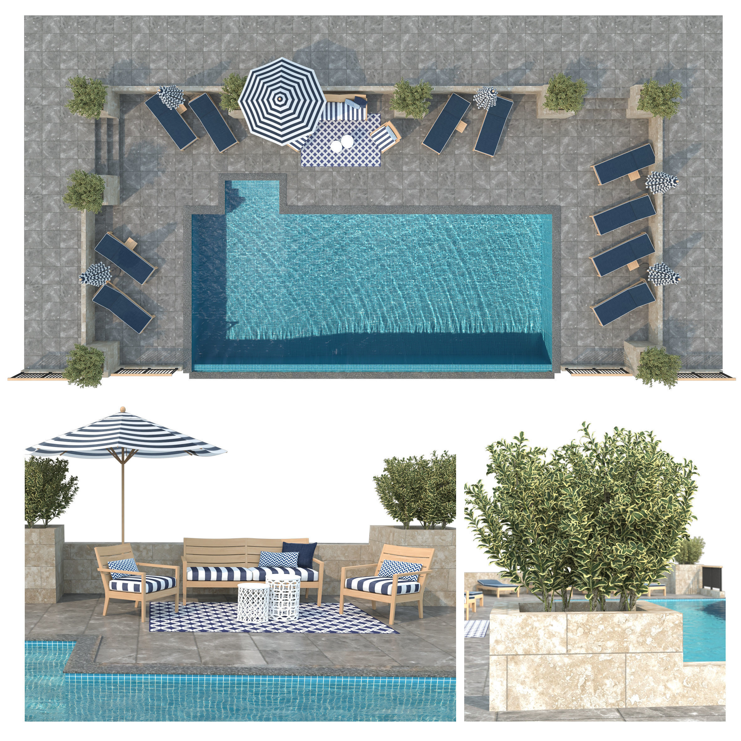 Swimming Pool -7 3D model_1
