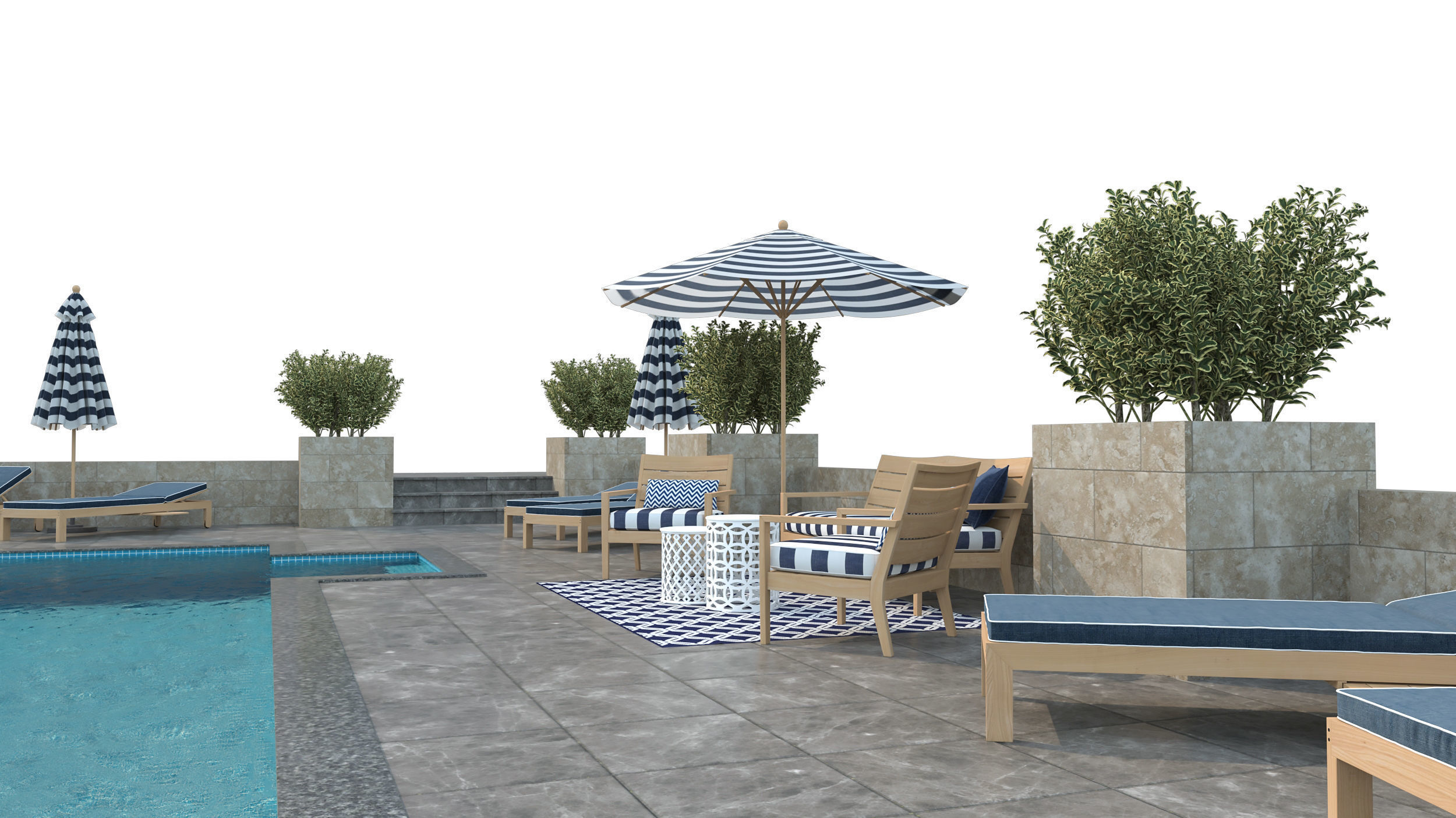 Swimming Pool -7 3D model_4