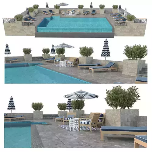 Swimming Pool -7 3D model