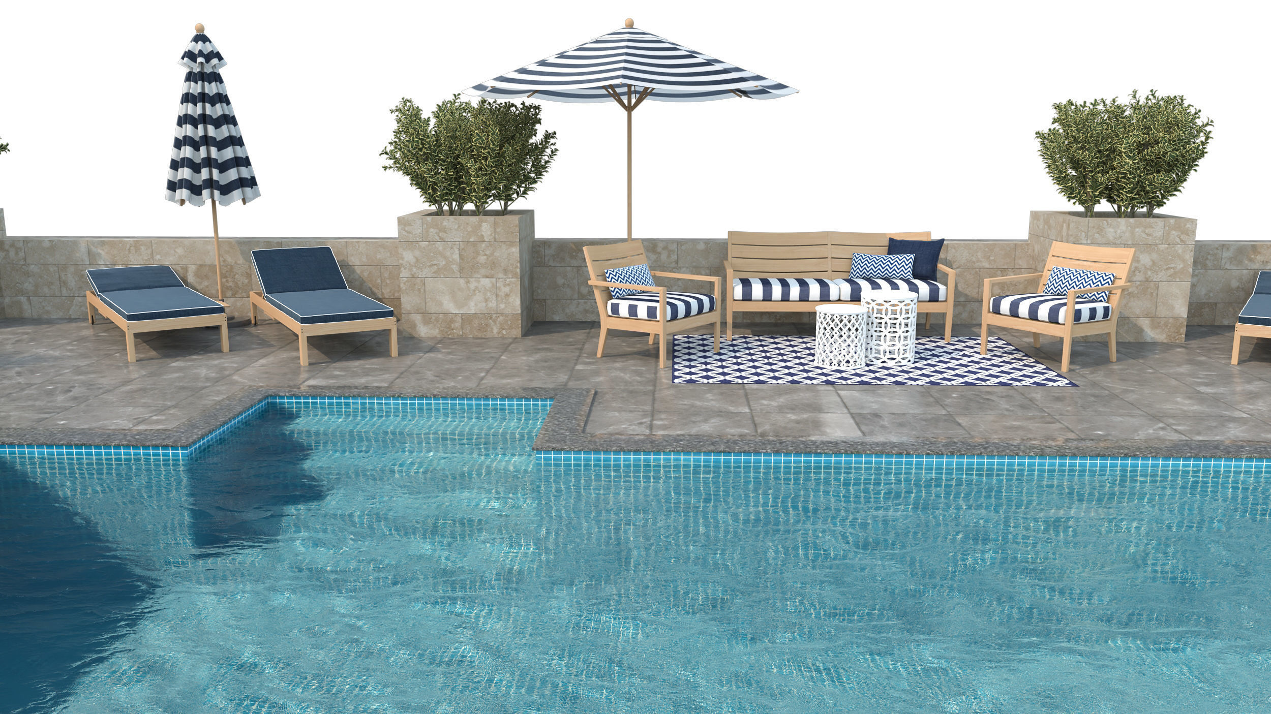Swimming Pool -7 3D model_8