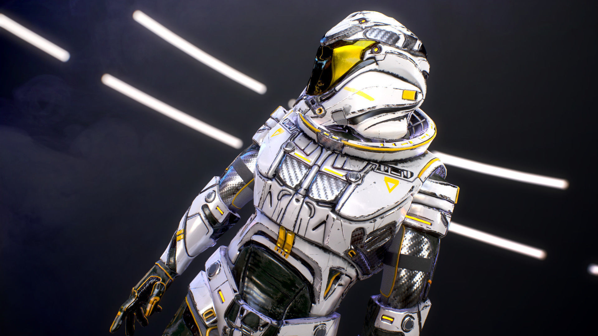 Sci-Fi Armor 7 Low-poly 3D model_11