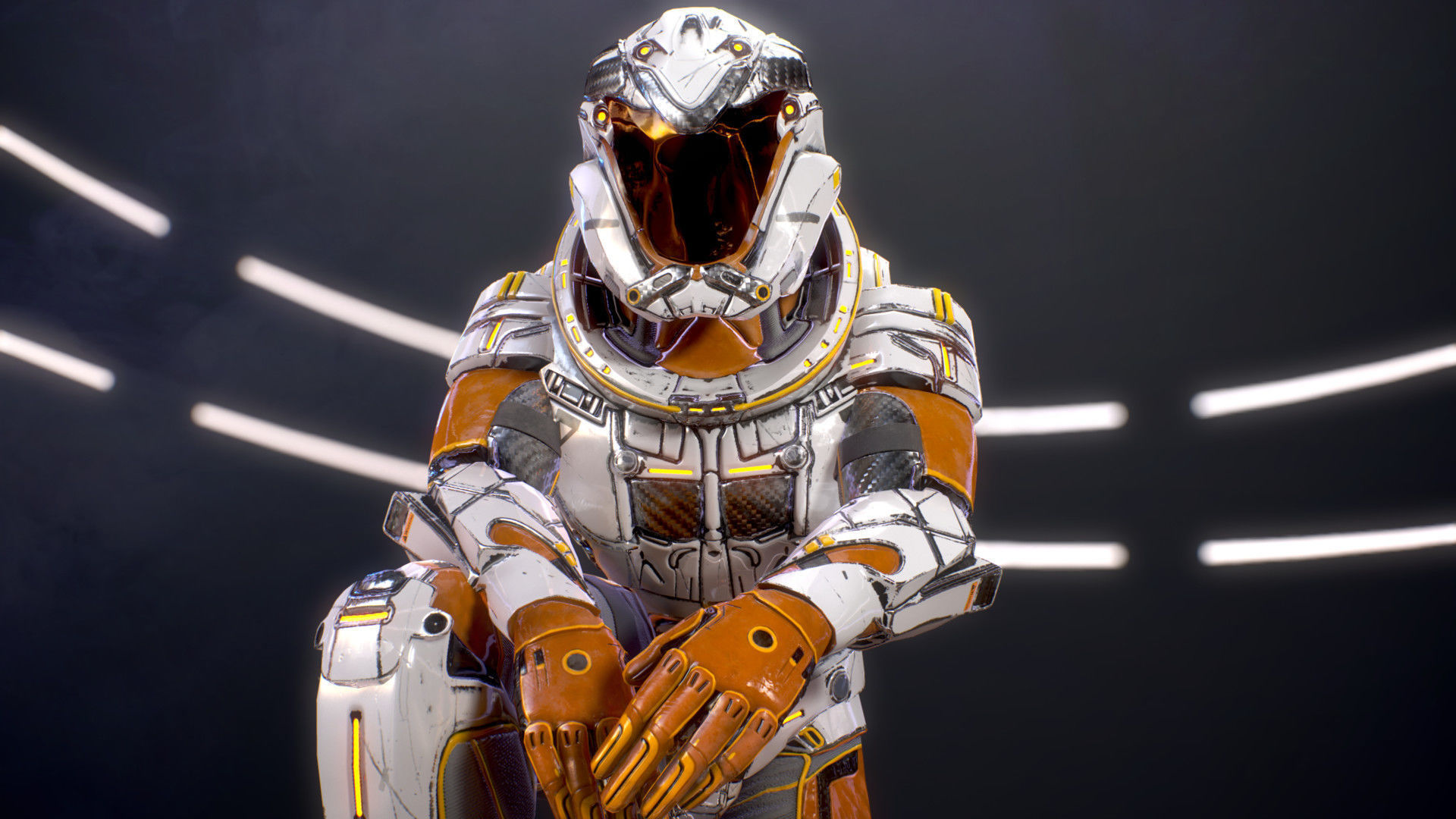 Sci-Fi Armor 7 Low-poly 3D model_12