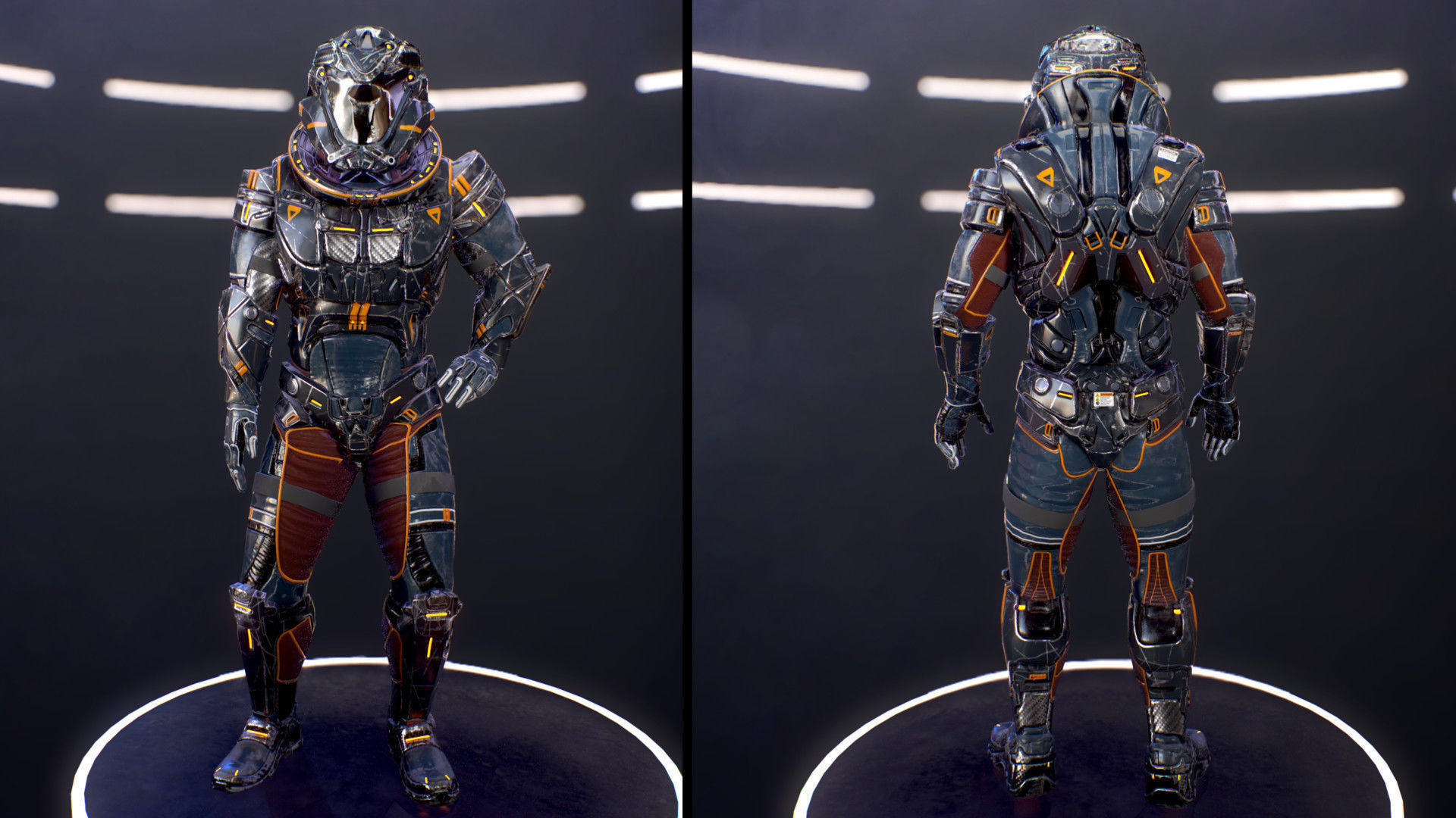 Sci-Fi Armor 7 Low-poly 3D model_7